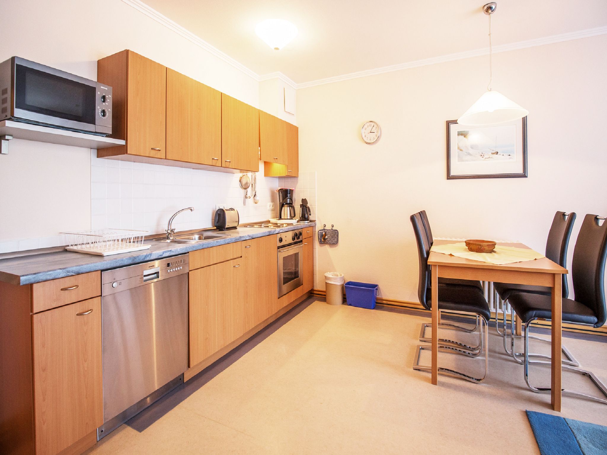 Dünenpark Binz Komfort Ferienwohnung mit 1 Schlafzimmer und Terrasse im Erdgeschoss (176) Insel Rügen - Küche / Küchenzeile