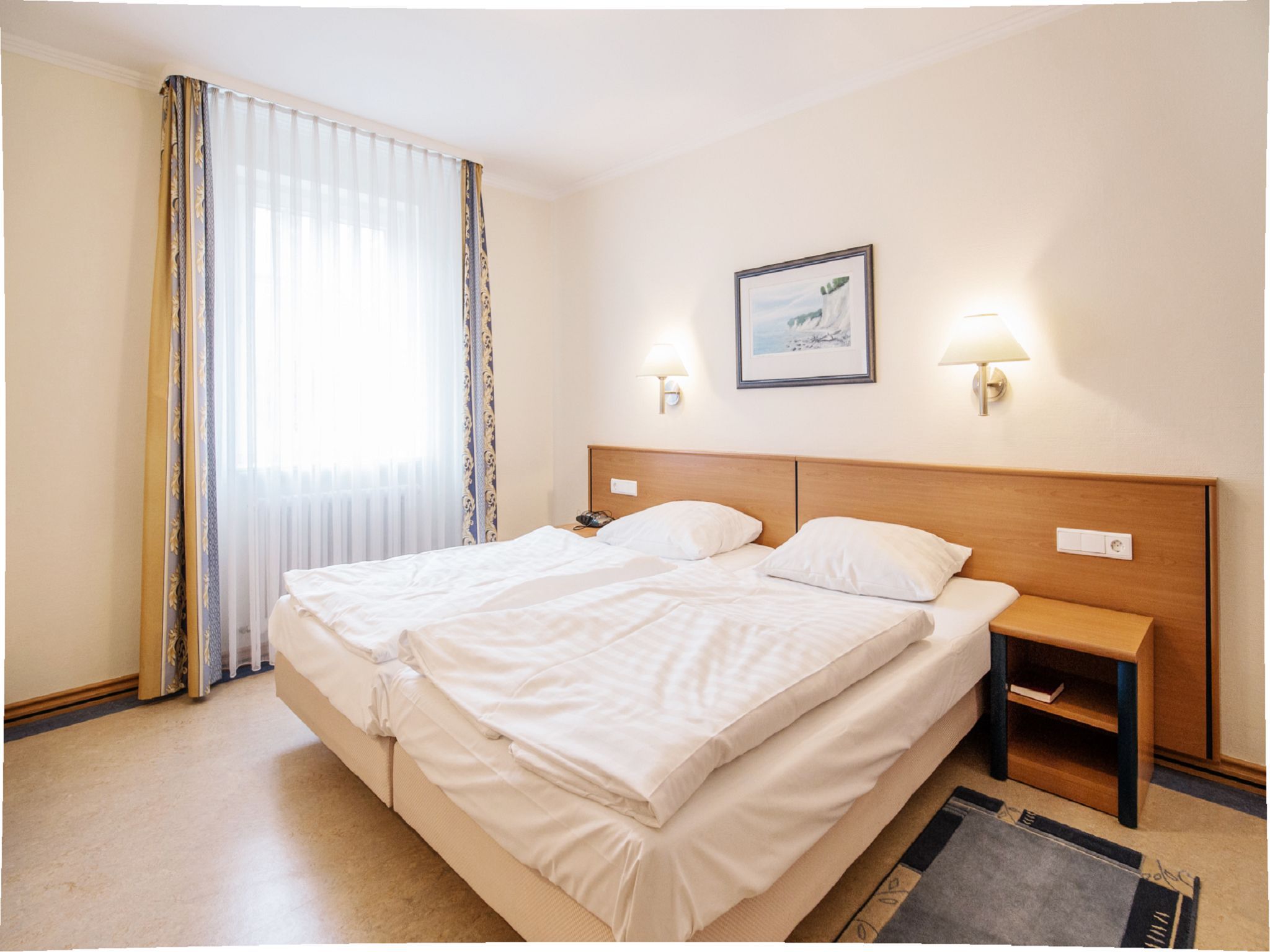 Dünenpark Binz Klassik Ferienwohnung mit 1 Schlafzimmer und Terrasse im Erdgeschoss (178) Insel Rügen - Schlafzimmer