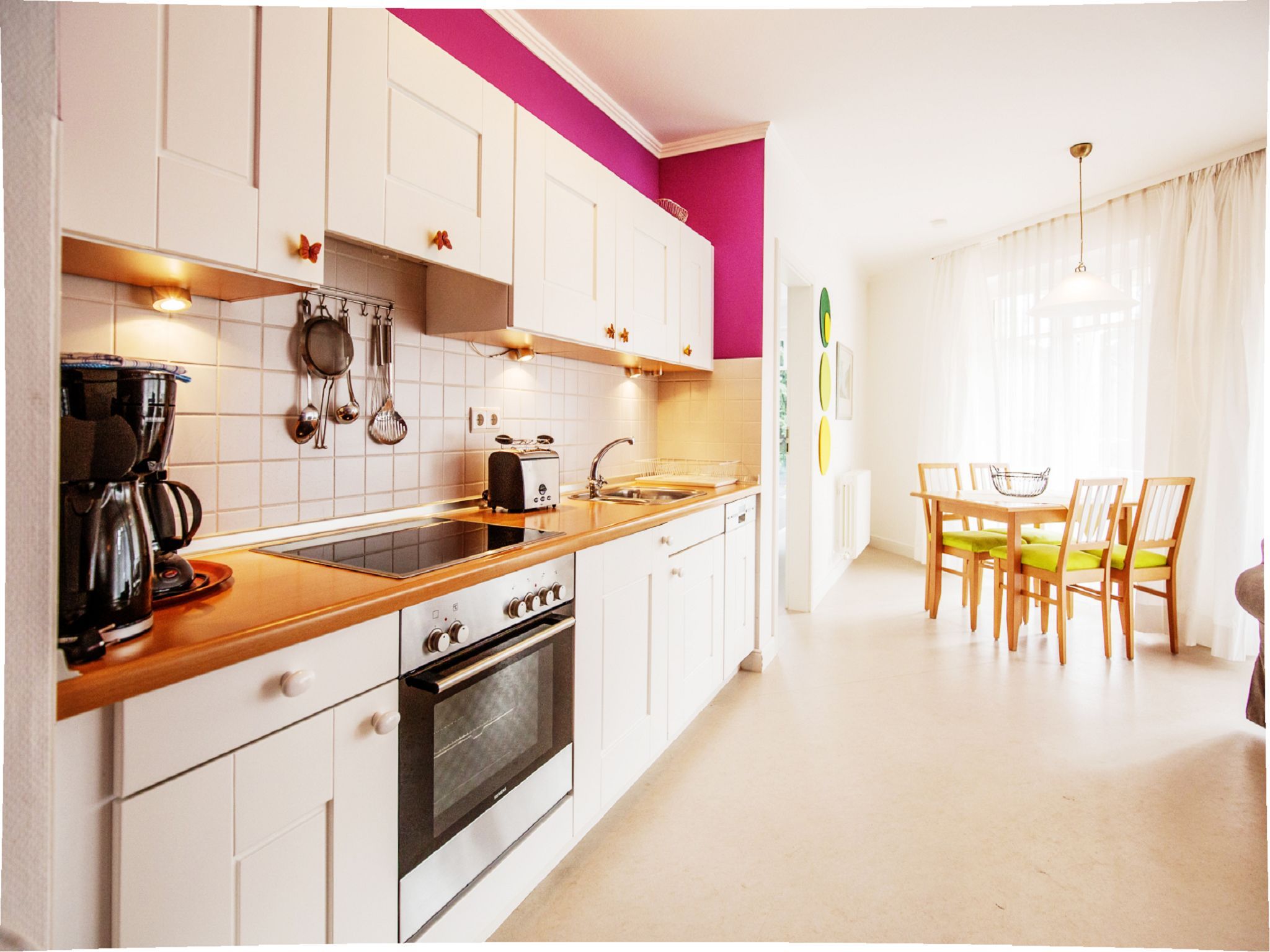 Dünenpark Binz Komfort Ferienwohnung mit 1 Schlafzimmer und Terrasse im Erdgeschoss (188) Insel Rügen - Küche / Küchenzeile