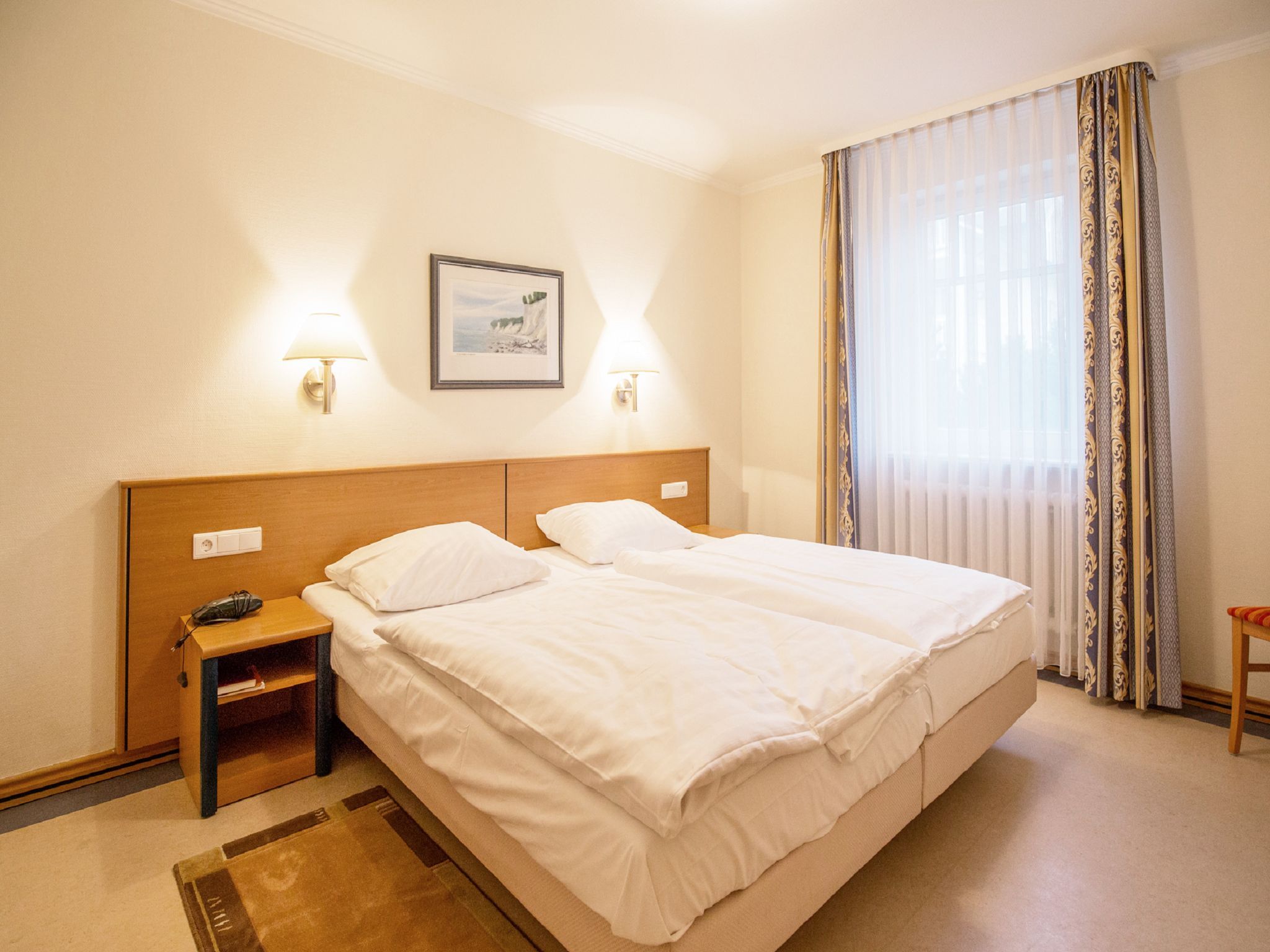 Dünenpark Binz Komfort Ferienwohnung mit 1 Schlafzimmer und Terrasse im Erdgeschoss (239) Insel Rügen - Schlafzimmer