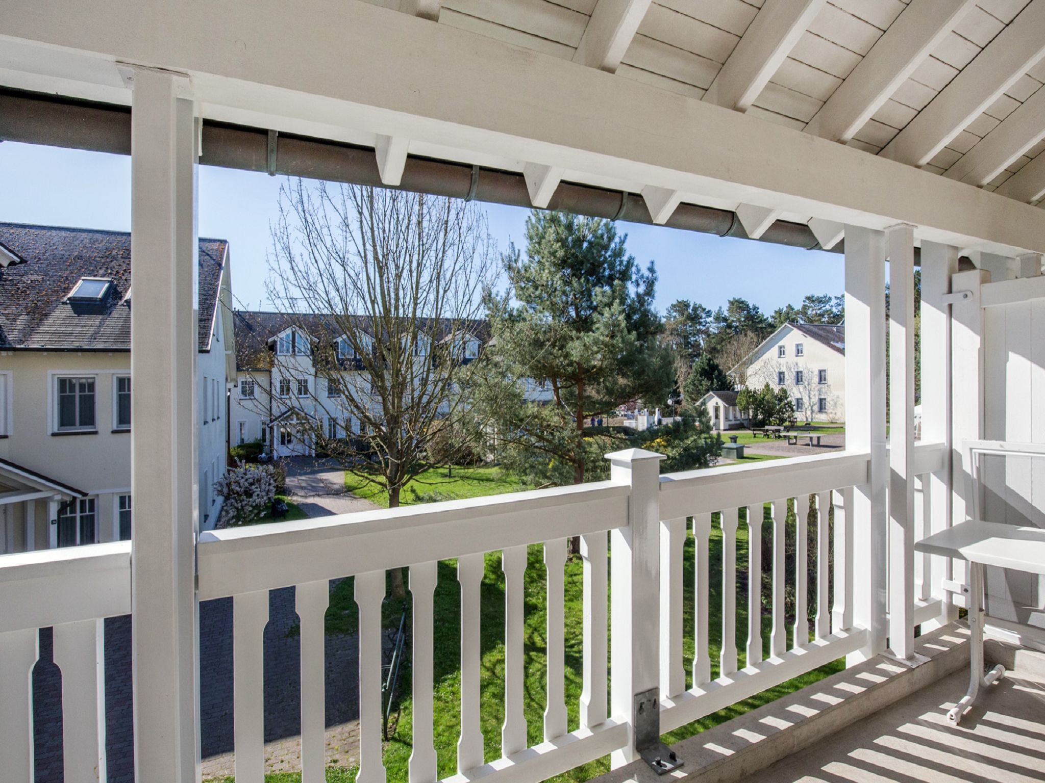 Dünenpark Binz Komfort Ferienwohnung mit 1 Schlafzimmer und Balkon im Obergeschoss (244) Insel Rügen - Balkon