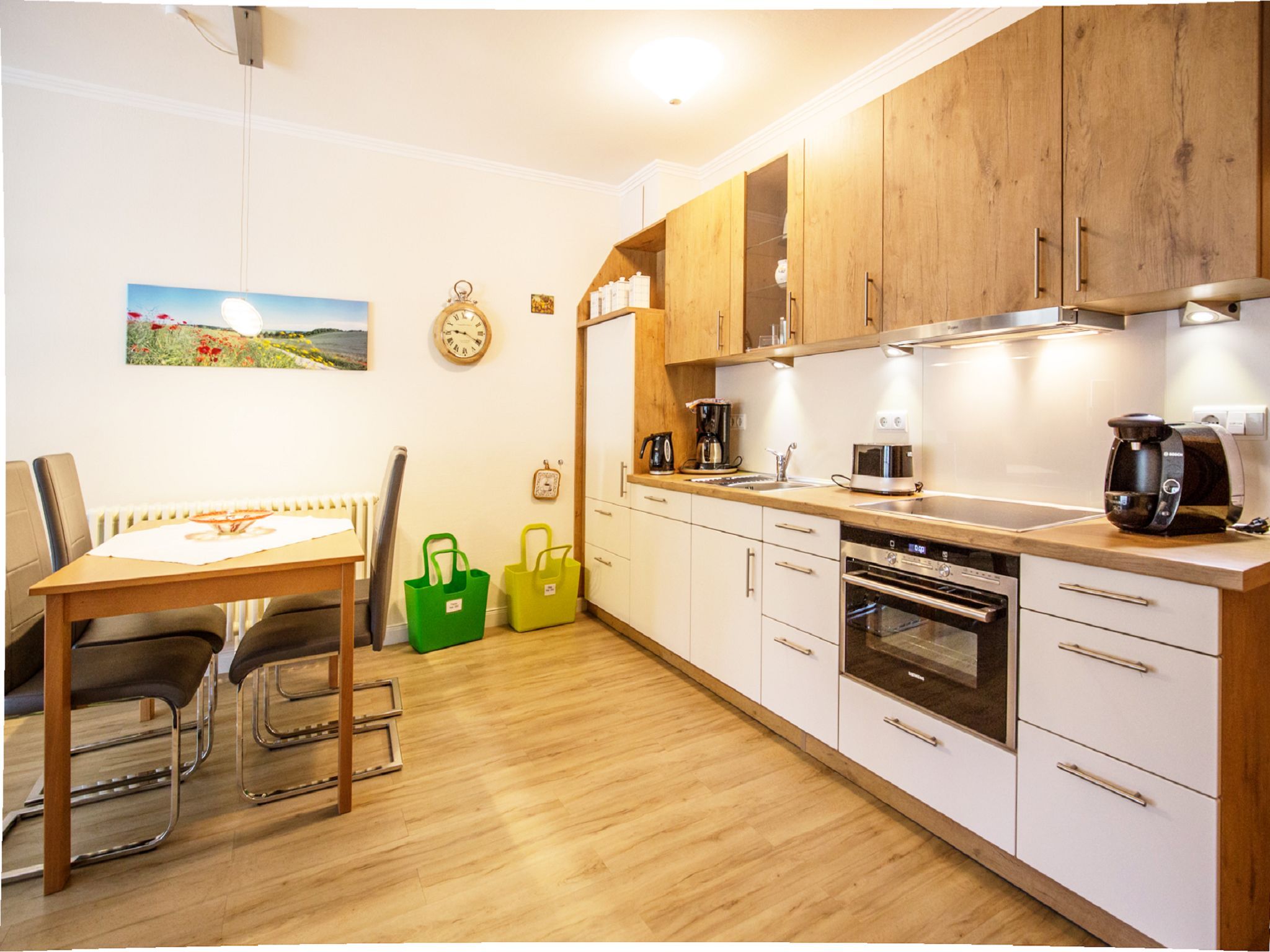 Dünenpark Binz Komfortplus Ferienwohnung mit 1 Schlafzimmer und Balkon im Obergeschoss (253) Insel Rügen - Küche / Küchenzeile