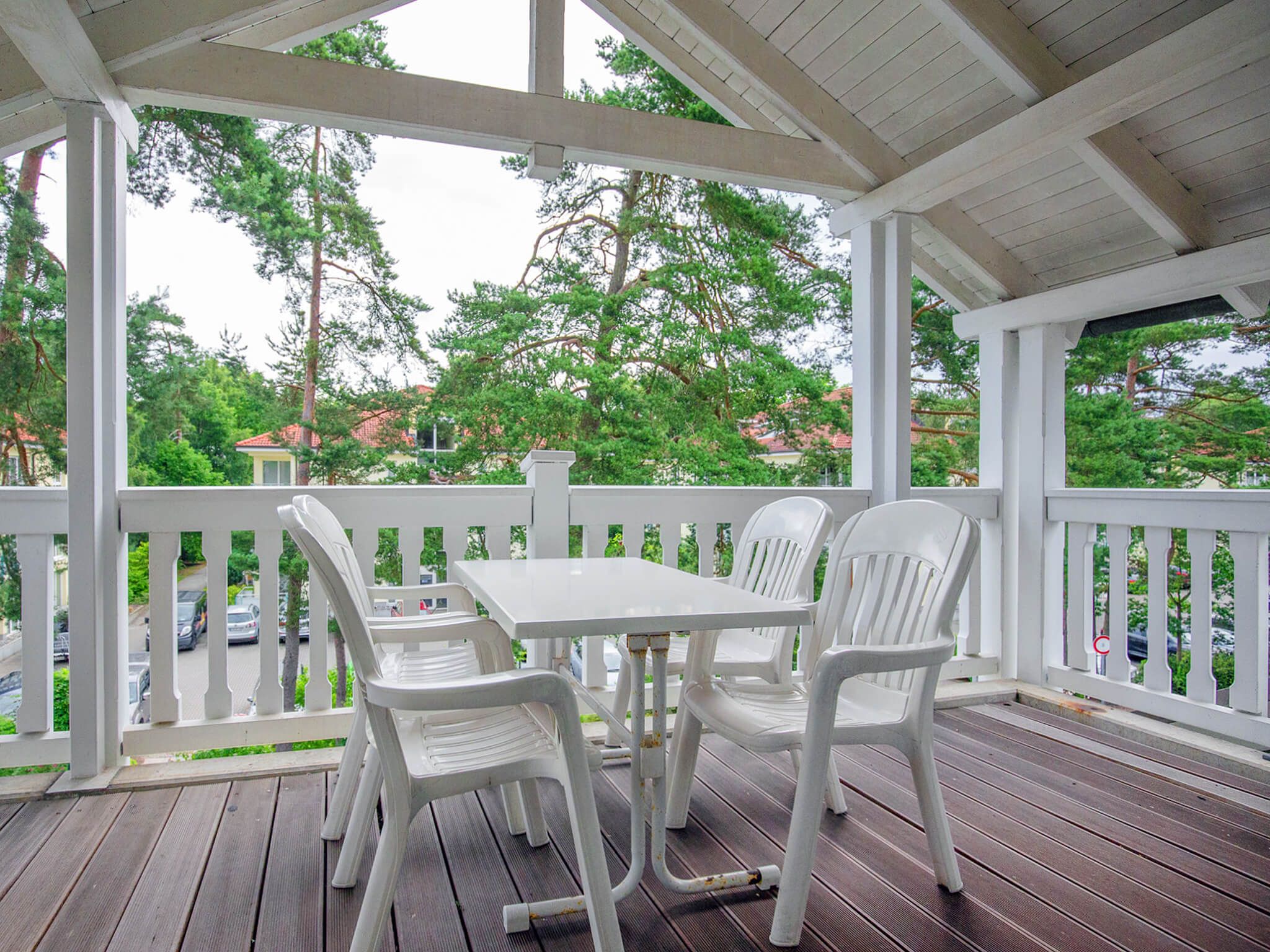 Dünenpark Binz Komfort Ferienwohnung mit 1 Schlafzimmer und Balkon im Dachgeschoss (258) Insel Rügen - Balkon
