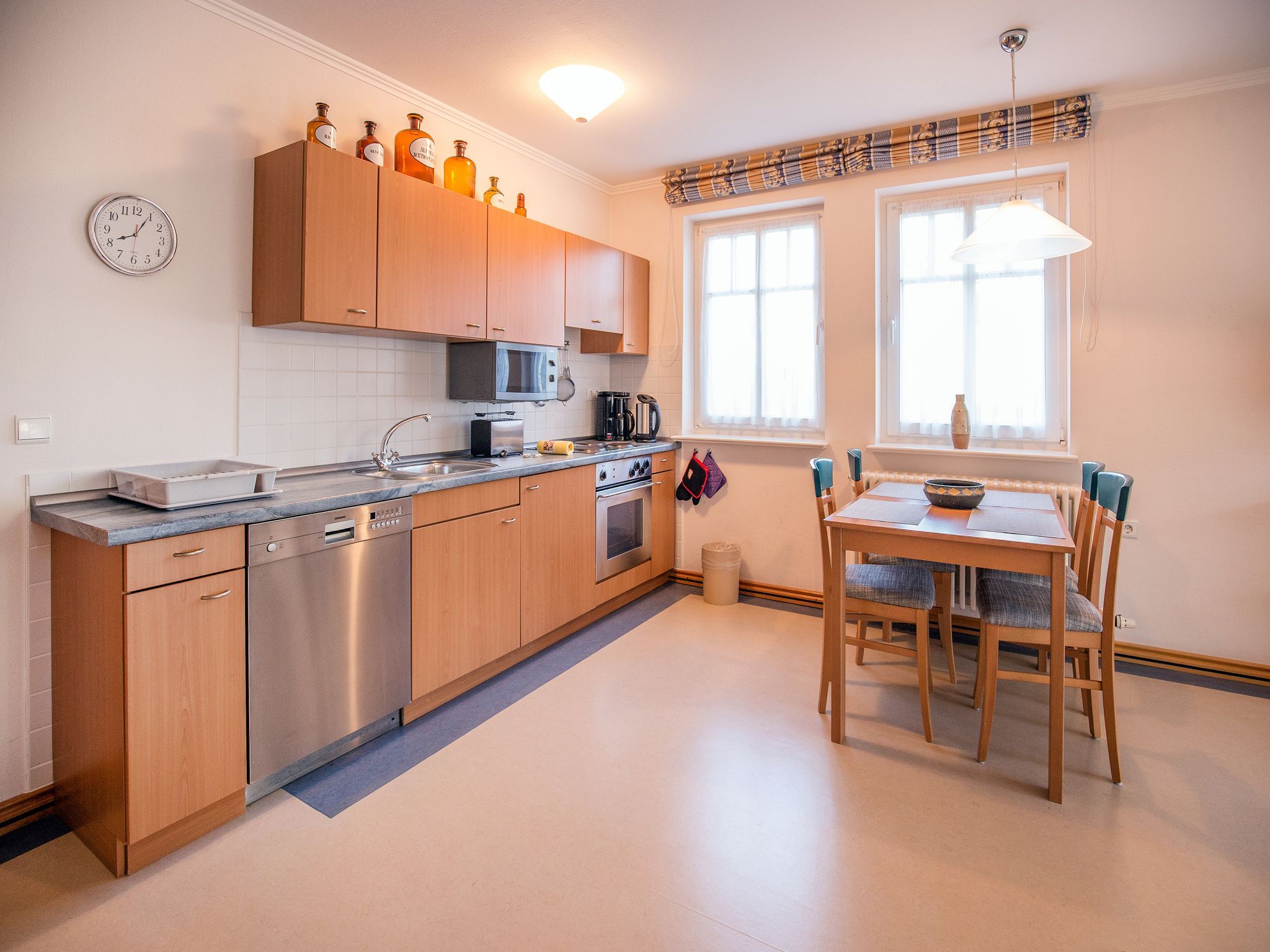 Dünenpark Binz Komfort Ferienwohnung mit 1 Schlafzimmer und Terrasse im Erdgeschoss (252) Insel Rügen - Küche / Küchenzeile