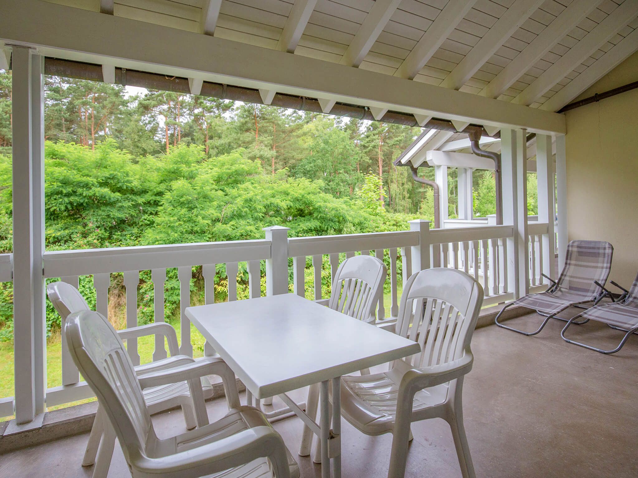 Dünenpark Binz Komfort Ferienwohnung mit 2 Schlafzimmern und Balkon im Obergeschoss (277) Insel Rügen - Balkon