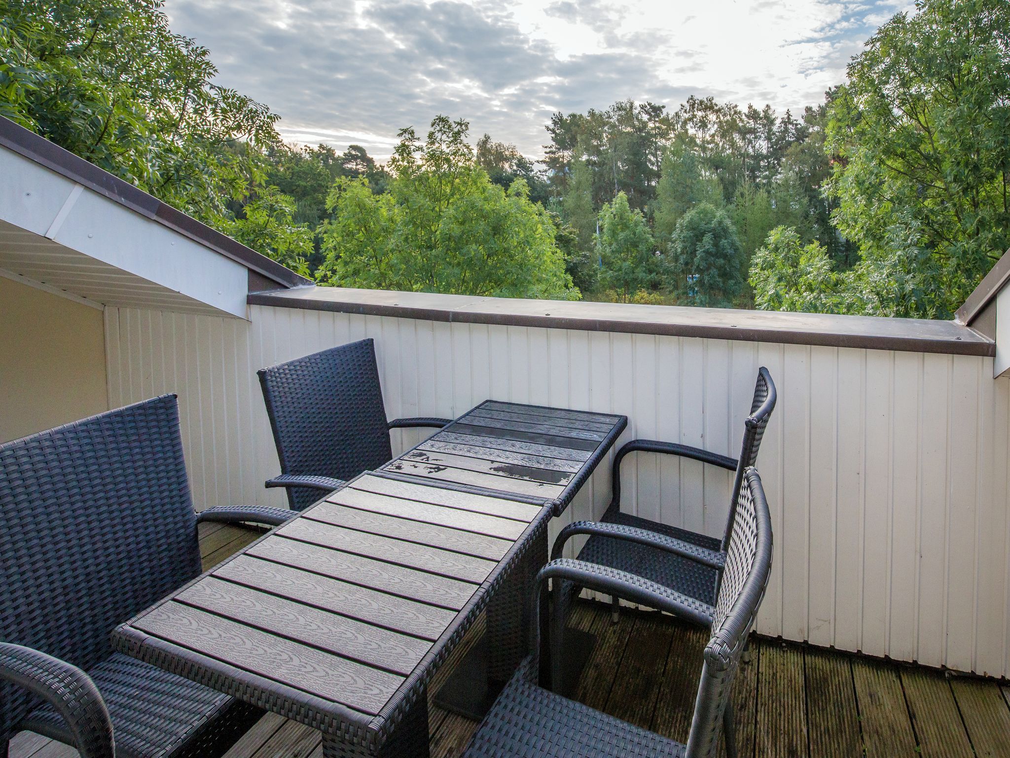 Dünenpark Binz Komfort Ferienwohnung mit 2 Schlafzimmern und Balkon im Dachgeschoss (284) Insel Rügen - Balkon