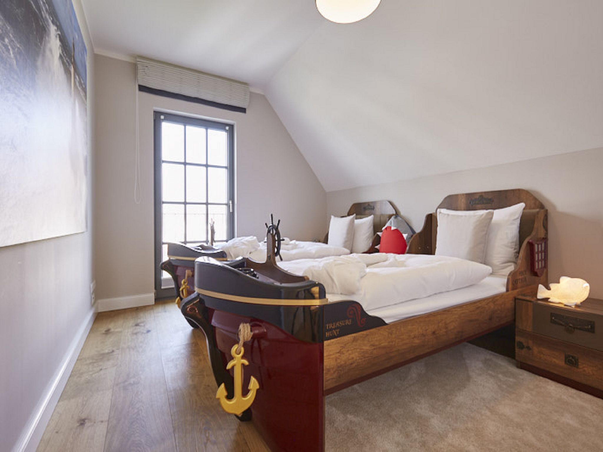 Luxus Reetdachvilla mit 3 Schlafzimmern, Sauna und Kamin (E27) - Schlafzimmer