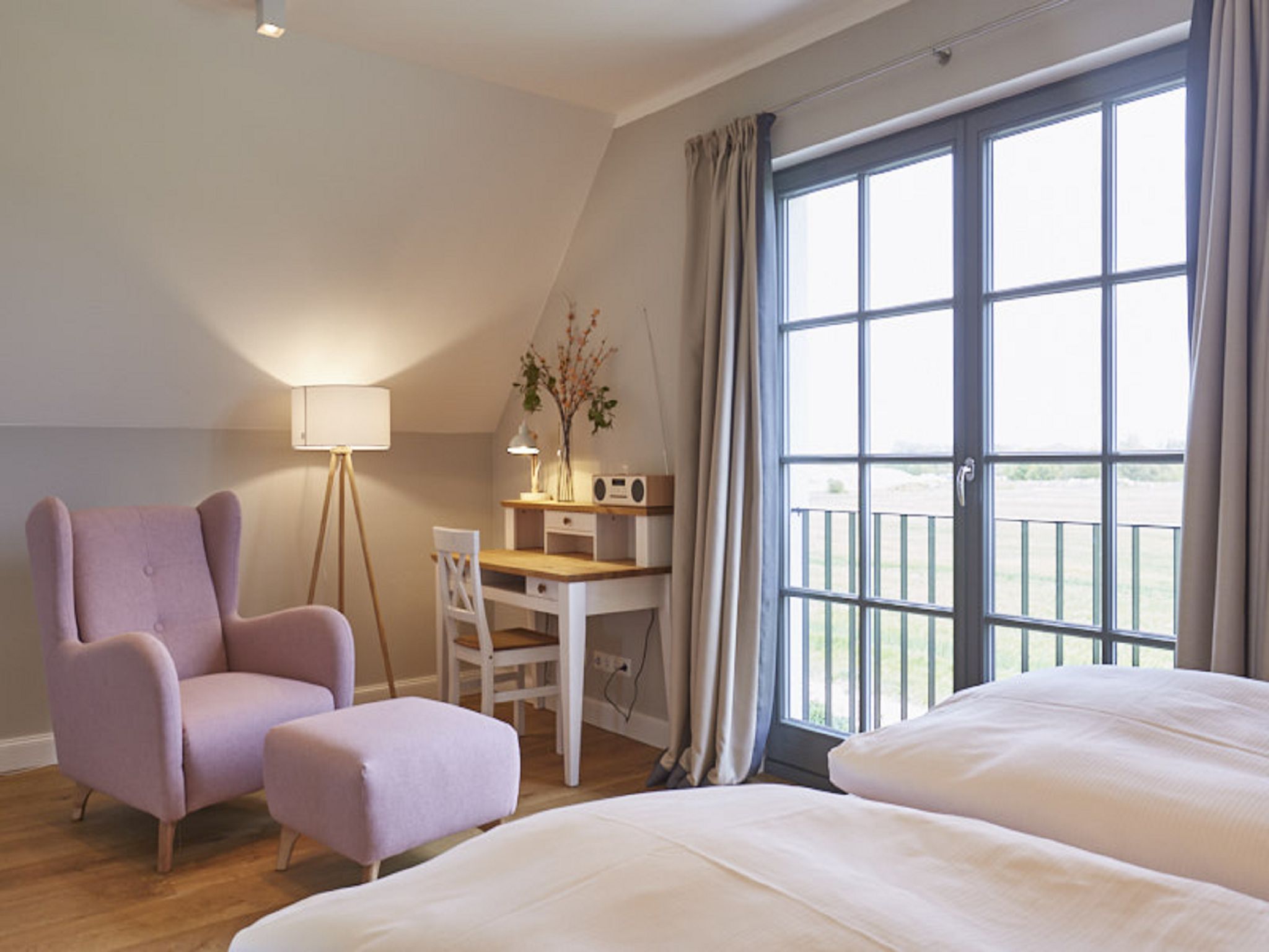 Premium Reetdachvilla mit 3 Schlafzimmern, Sauna und Kamin (E21) - Schlafzimmer