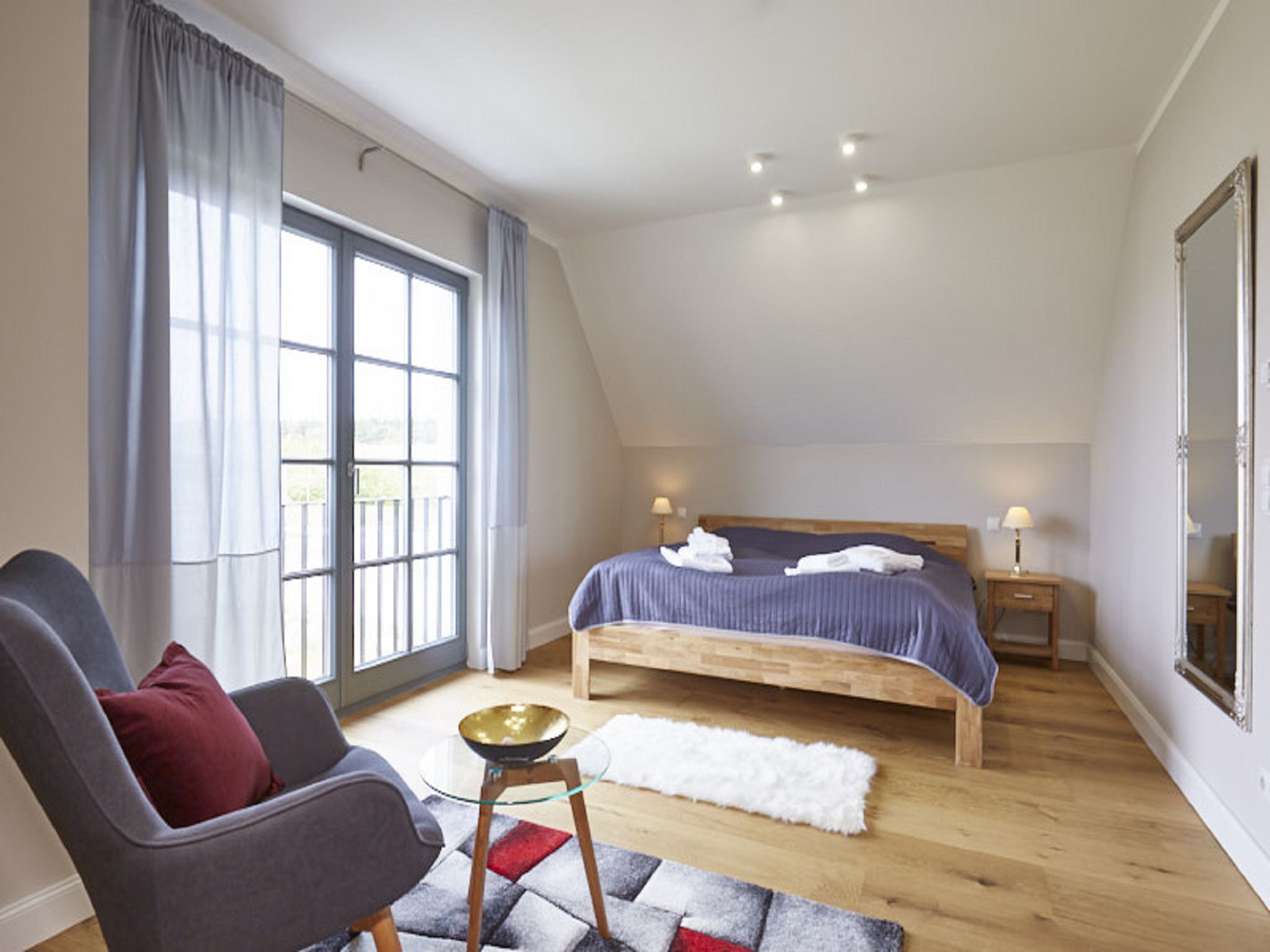 Premium Reetdachvilla mit 3 Schlafzimmern, Sauna und Kamin (E15) - Schlafzimmer