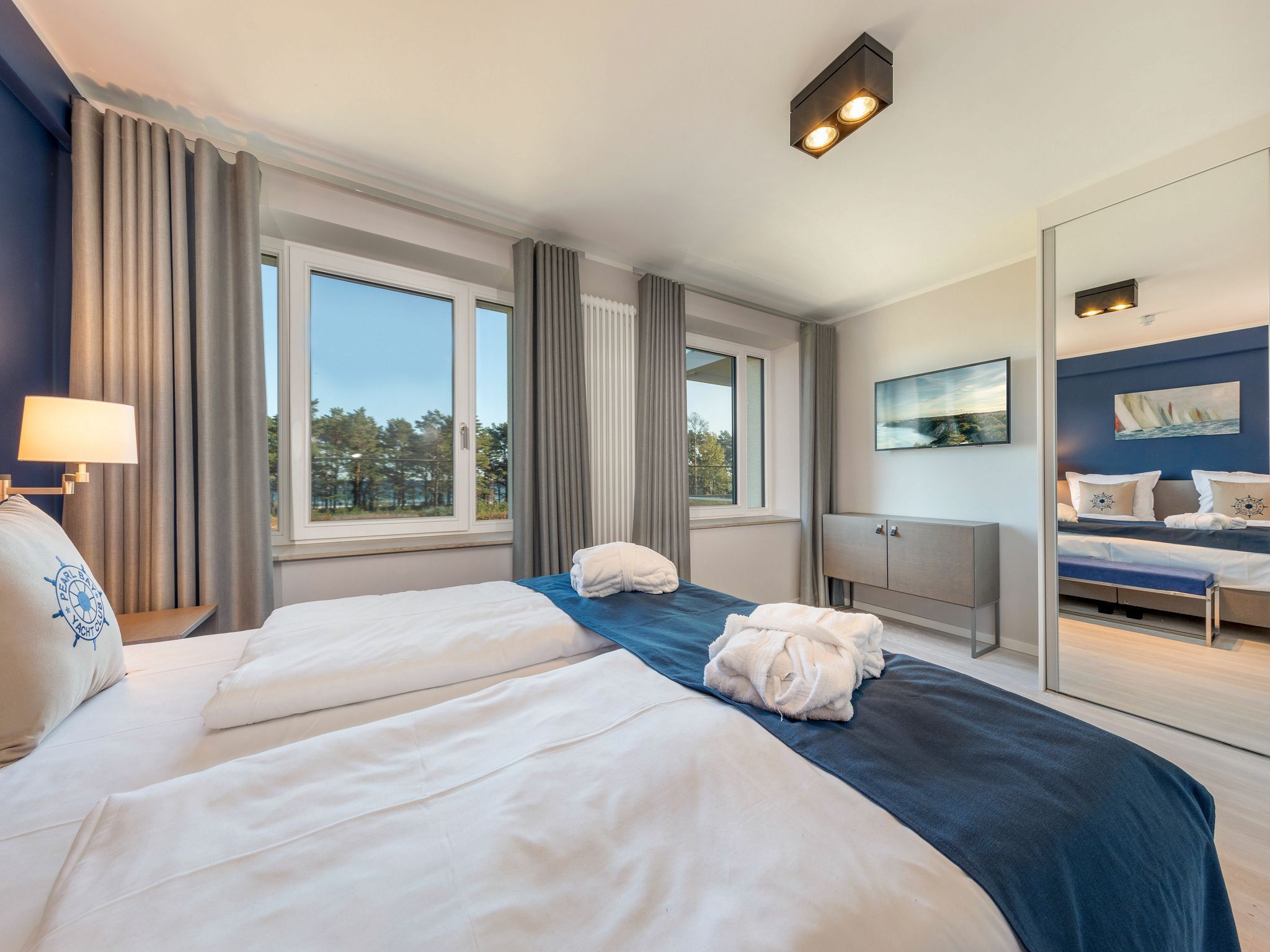 Dünenresidenz Prora Ferienwohnung mit Meerblick, 3 Schlafzimmern und Balkon (NP/207) Insel Rügen - Schlafzimmer