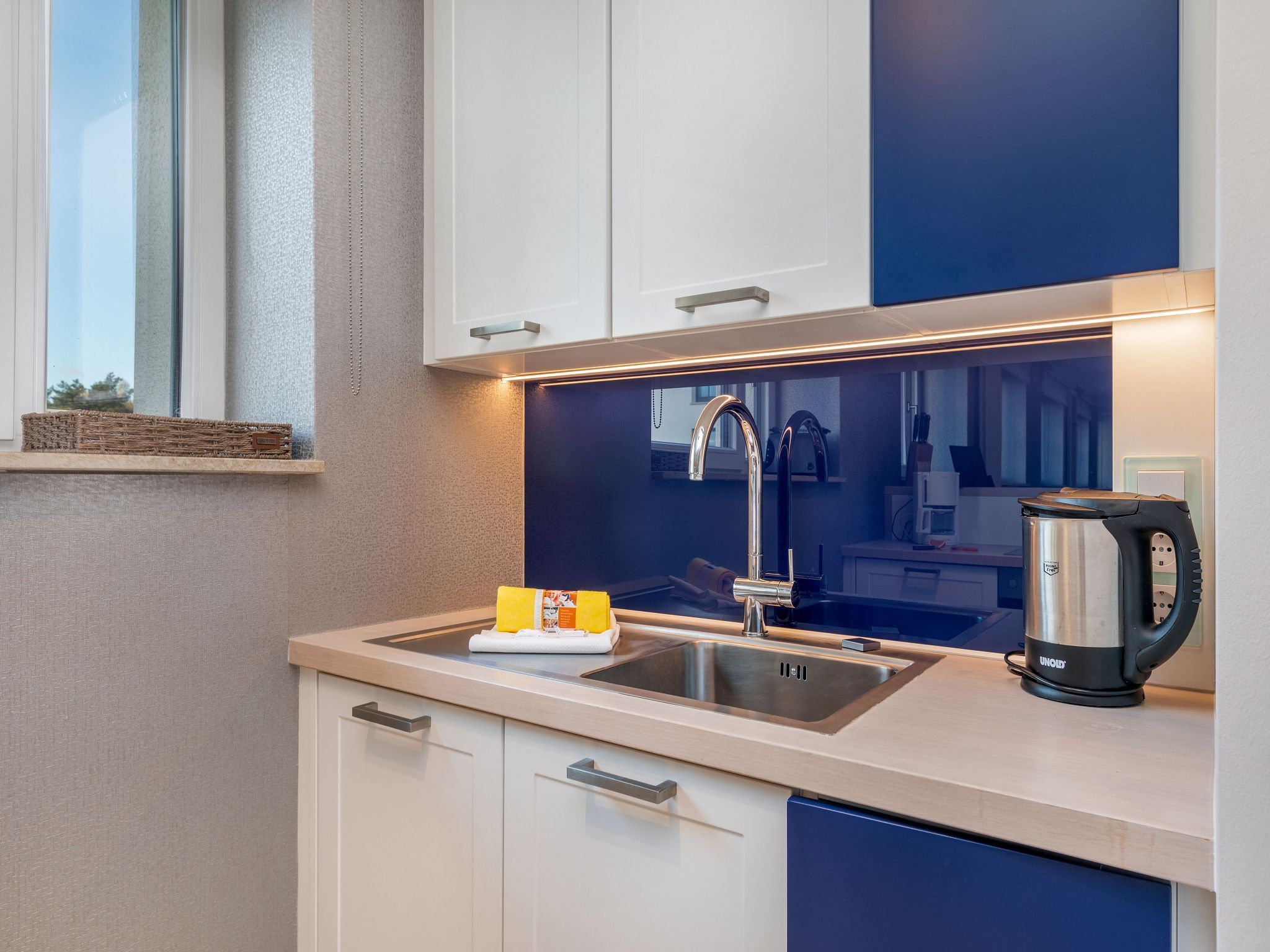 Dünenresidenz Prora Ferienwohnung mit Meerblick, 3 Schlafzimmern und Balkon (NP/207) Insel Rügen - Küche / Küchenzeile