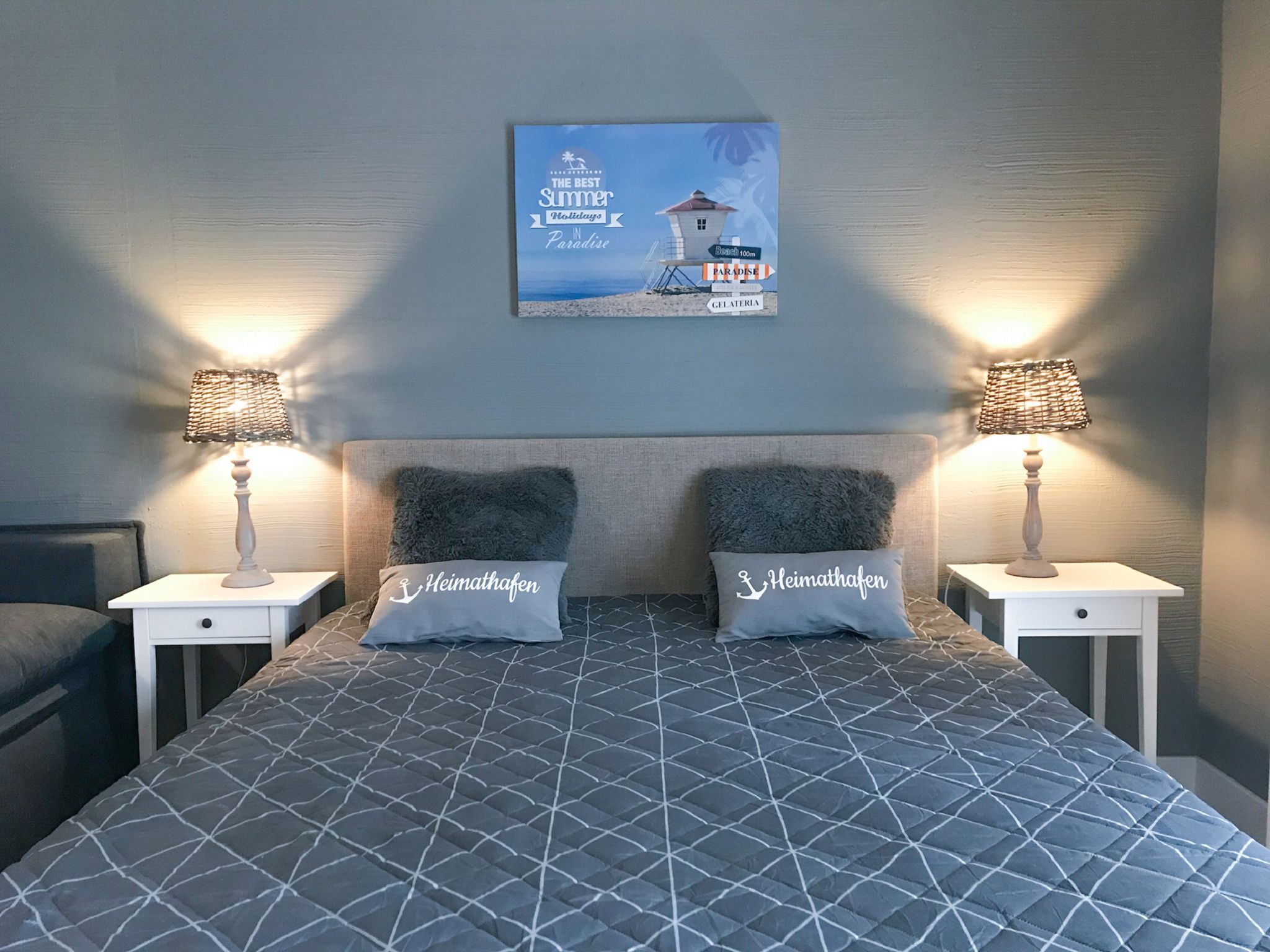 Feriendorf Rugana Komfortplus 1-Raum Ferienwohnung mit Terrasse (B14) Insel Rügen - Schlafzimmer