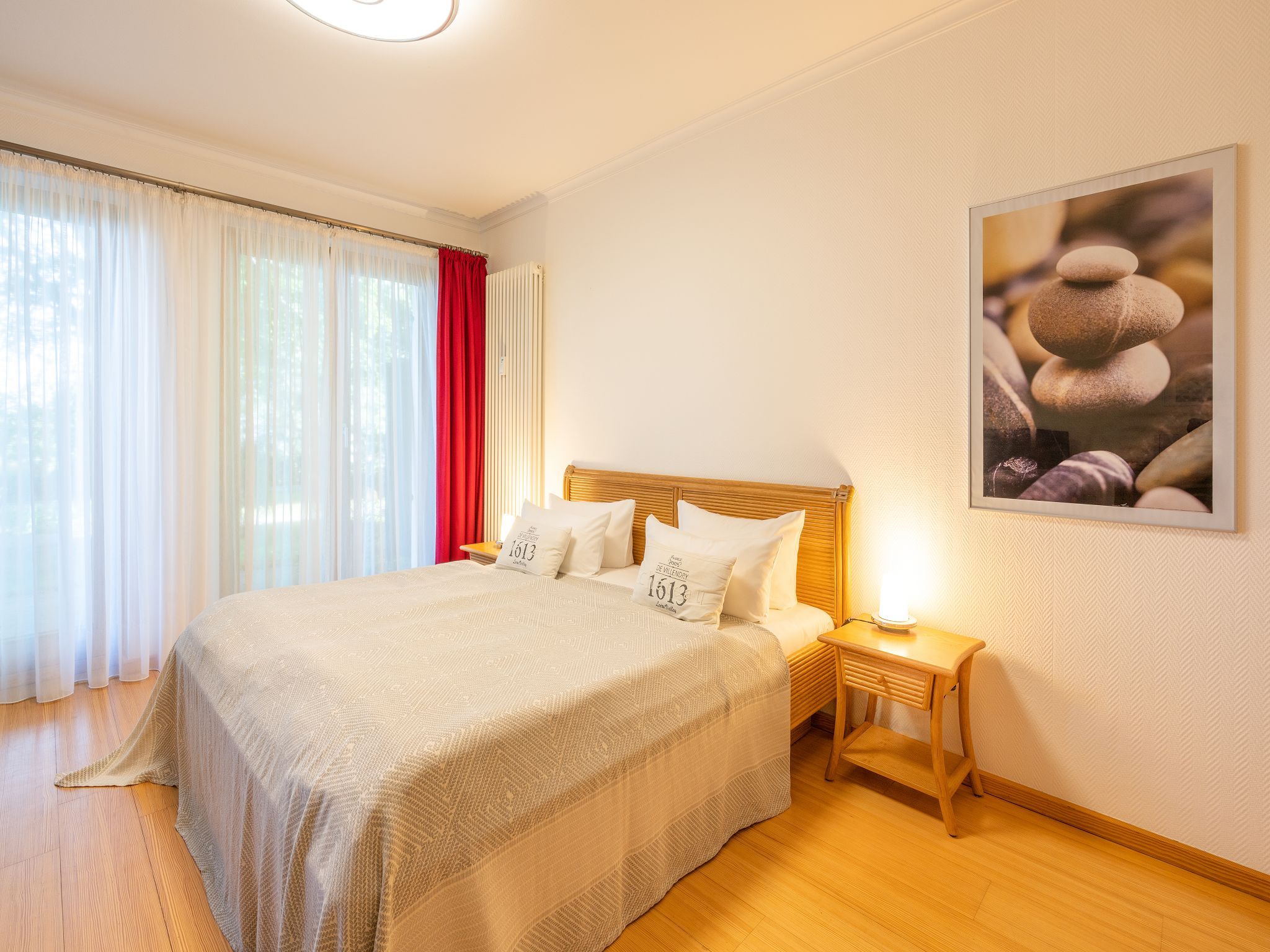 Kaiservillen Heringsdorf 1-Raum-Ferienwohnung mit Terrasse (DG21) Insel Usedom - Schlafzimmer