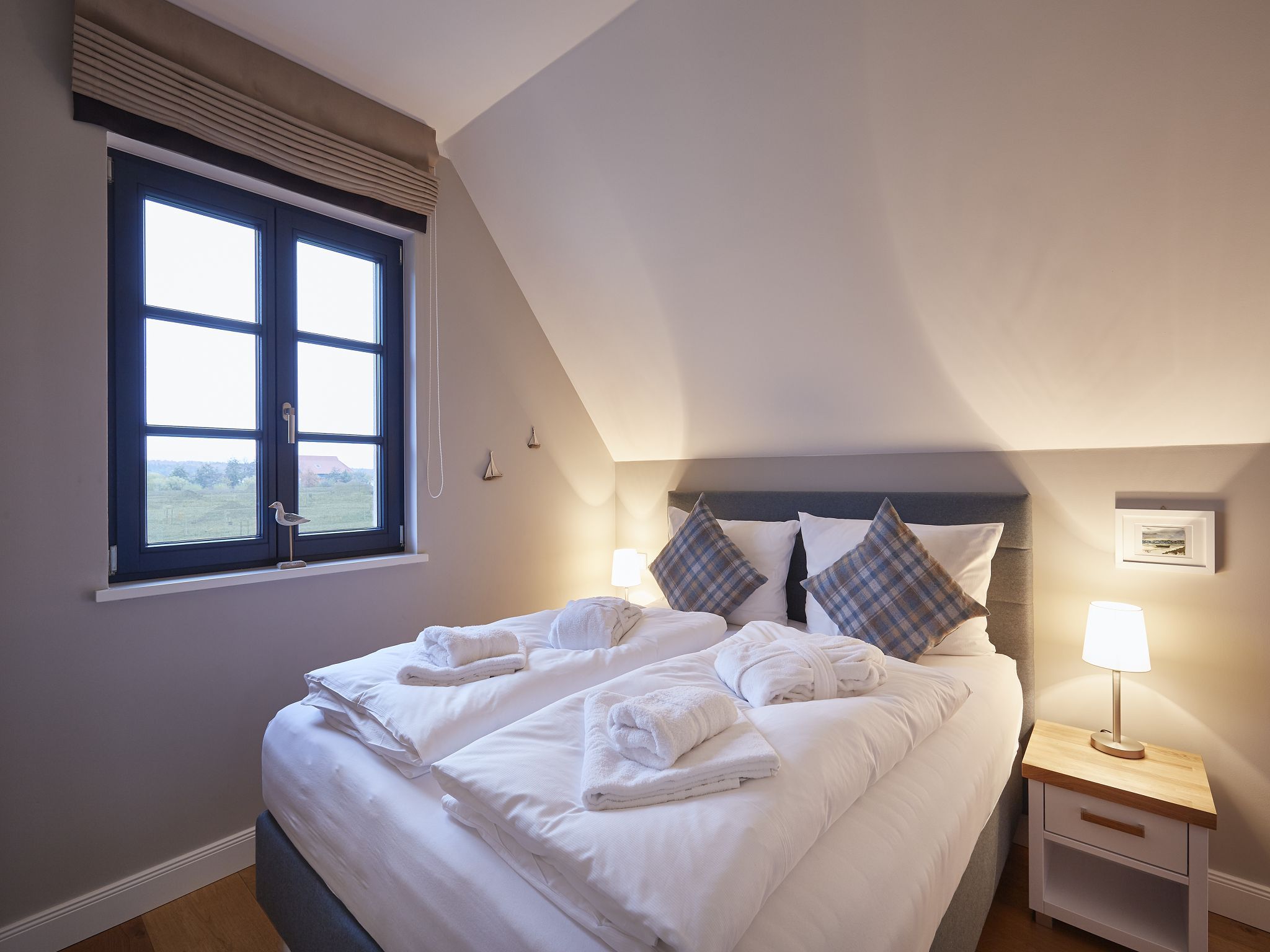 Premium Reetdachvilla mit 3 Schlafzimmern, Sauna und Kamin (F10) - Schlafzimmer