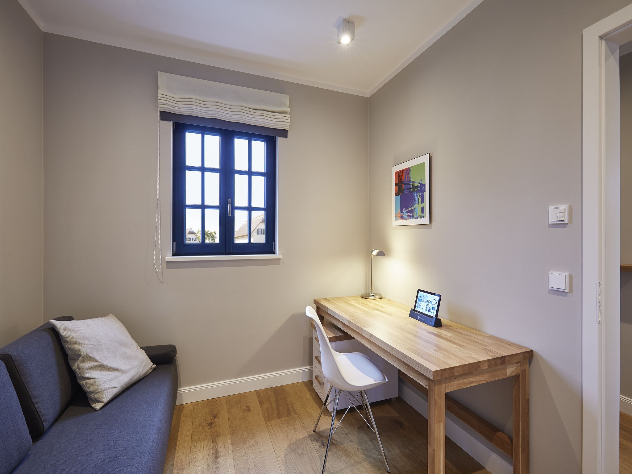 Luxus Reetdachvilla mit 3 Schlafzimmern, Sauna und Kamin (F11) - Wohnzimmer