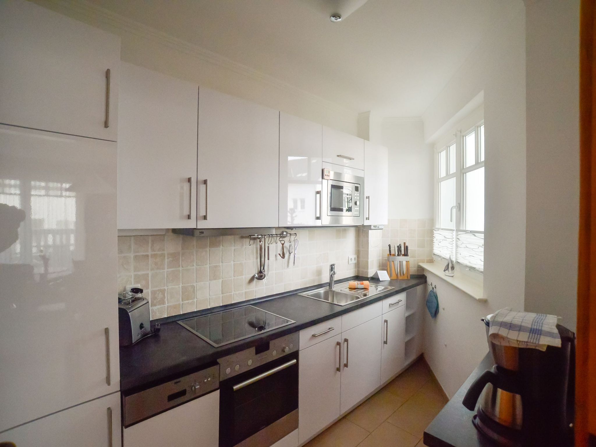 Strandvillen Binz Ferienwohnung mit 1 Schlafzimmer und Balkon (AH/562) Insel Rügen - Küche / Küchenzeile