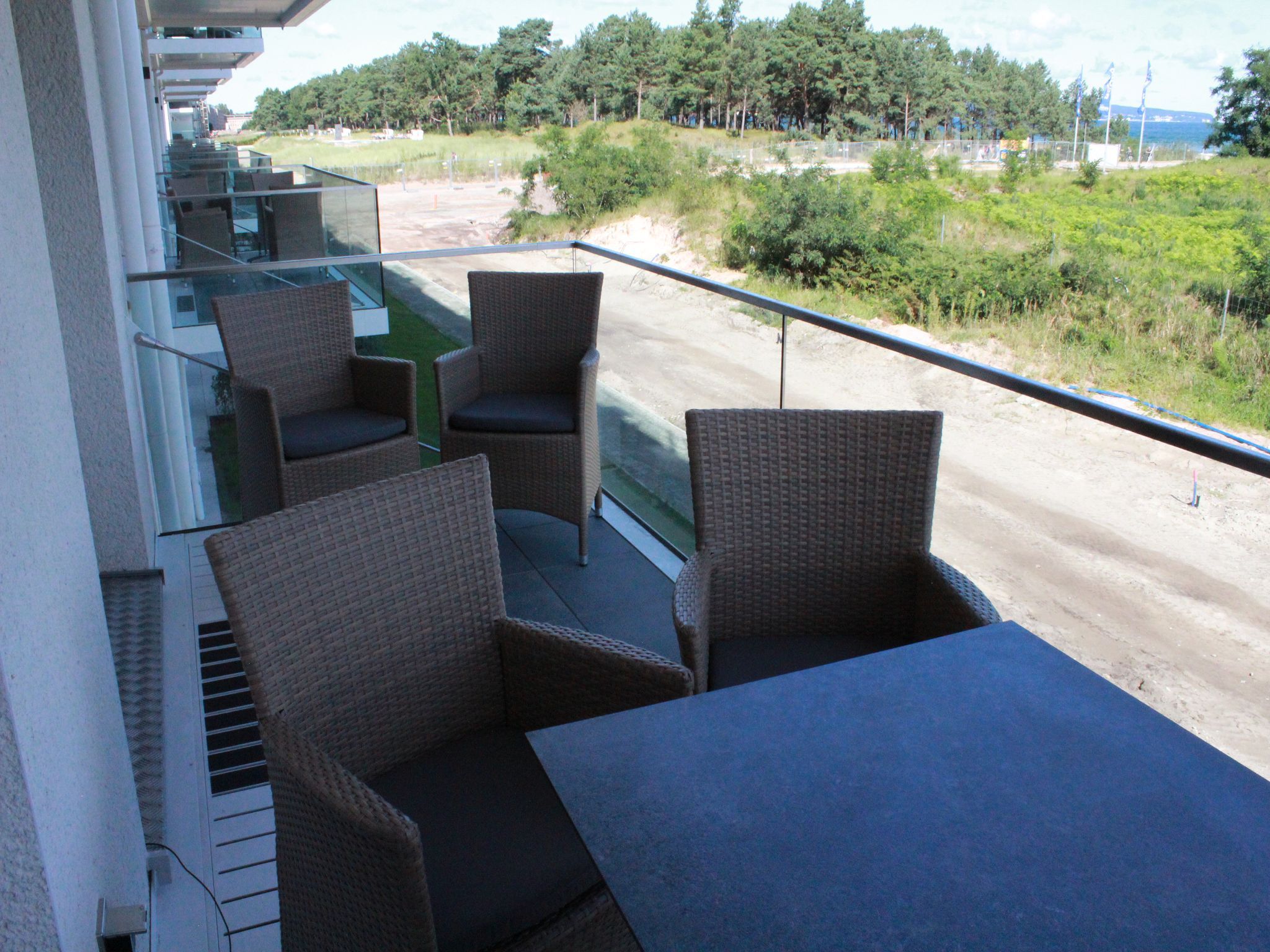 Dünenresidenz Prora Ferienwohnung mit Meerblick, 2 Schlafzimmern und Balkon (NP/107) Insel Rügen - Balkon