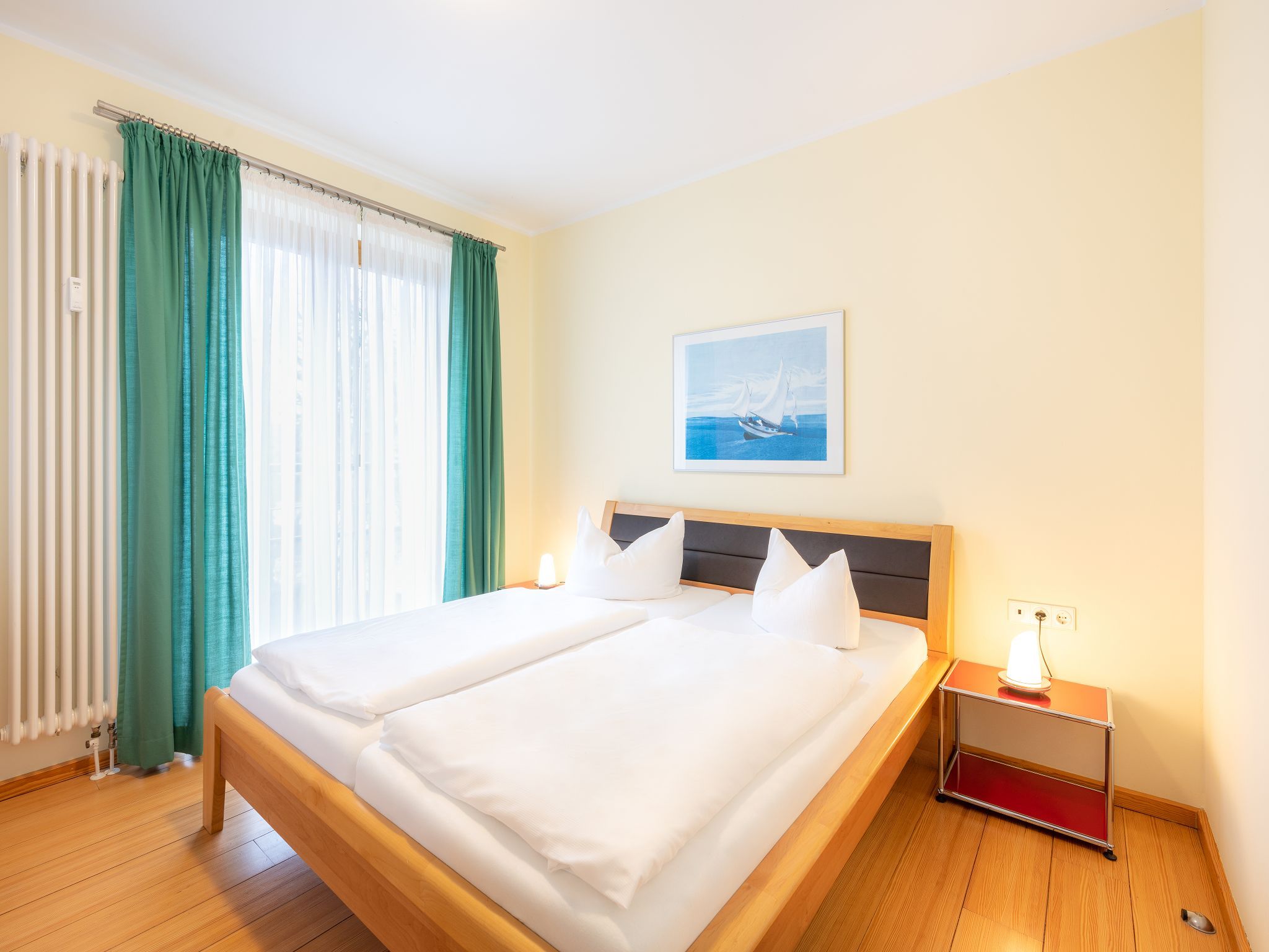 Kaiservillen Heringsdorf Ferienwohnung mit 1 Schlafzimmer und Balkon (D121) Insel Usedom - Schlafzimmer