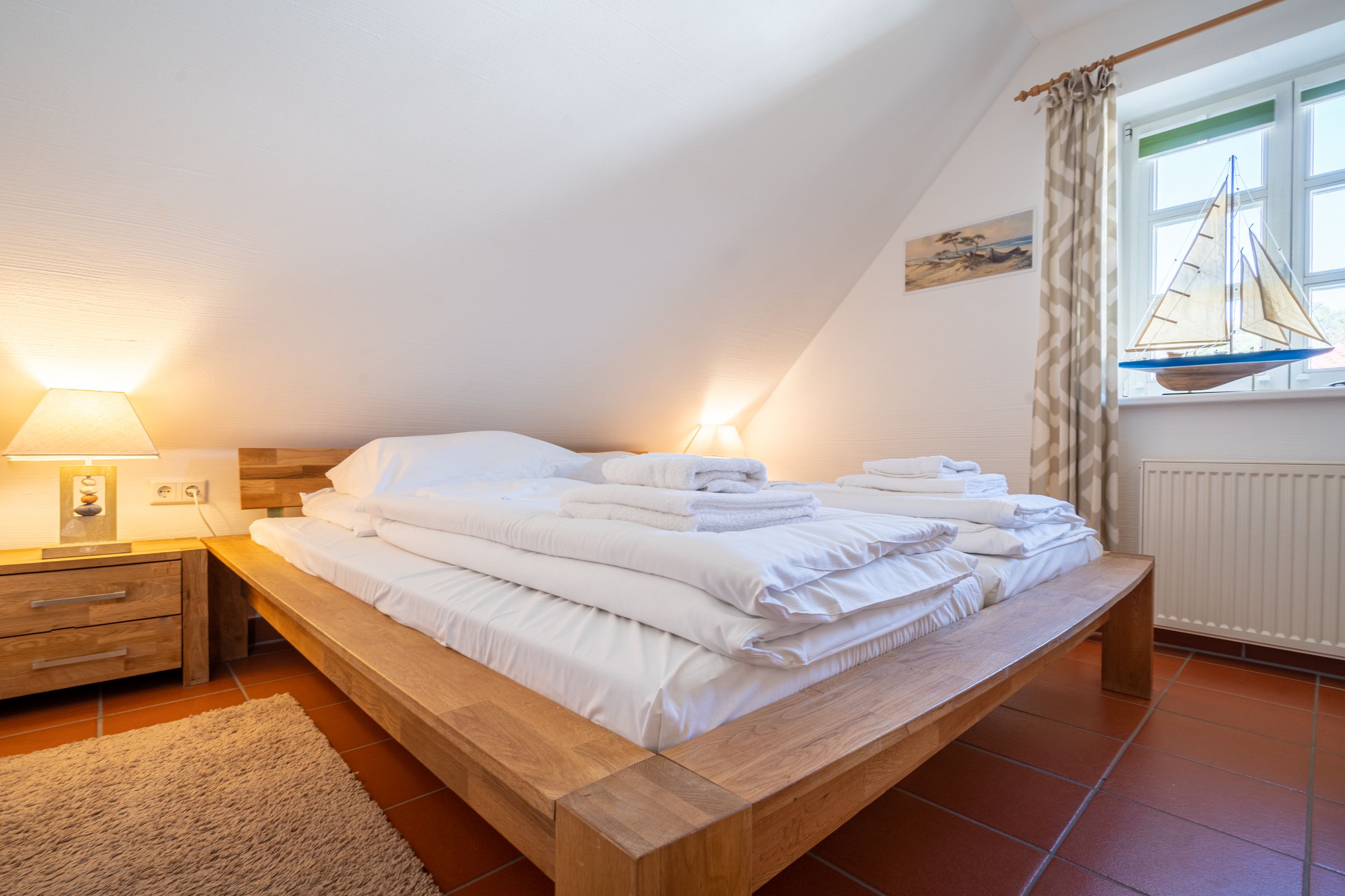 Feriendorf Rugana Komfort Ferienwohnung mit 1 Schlafzimmer (B09) Insel Rügen - Schlafzimmer