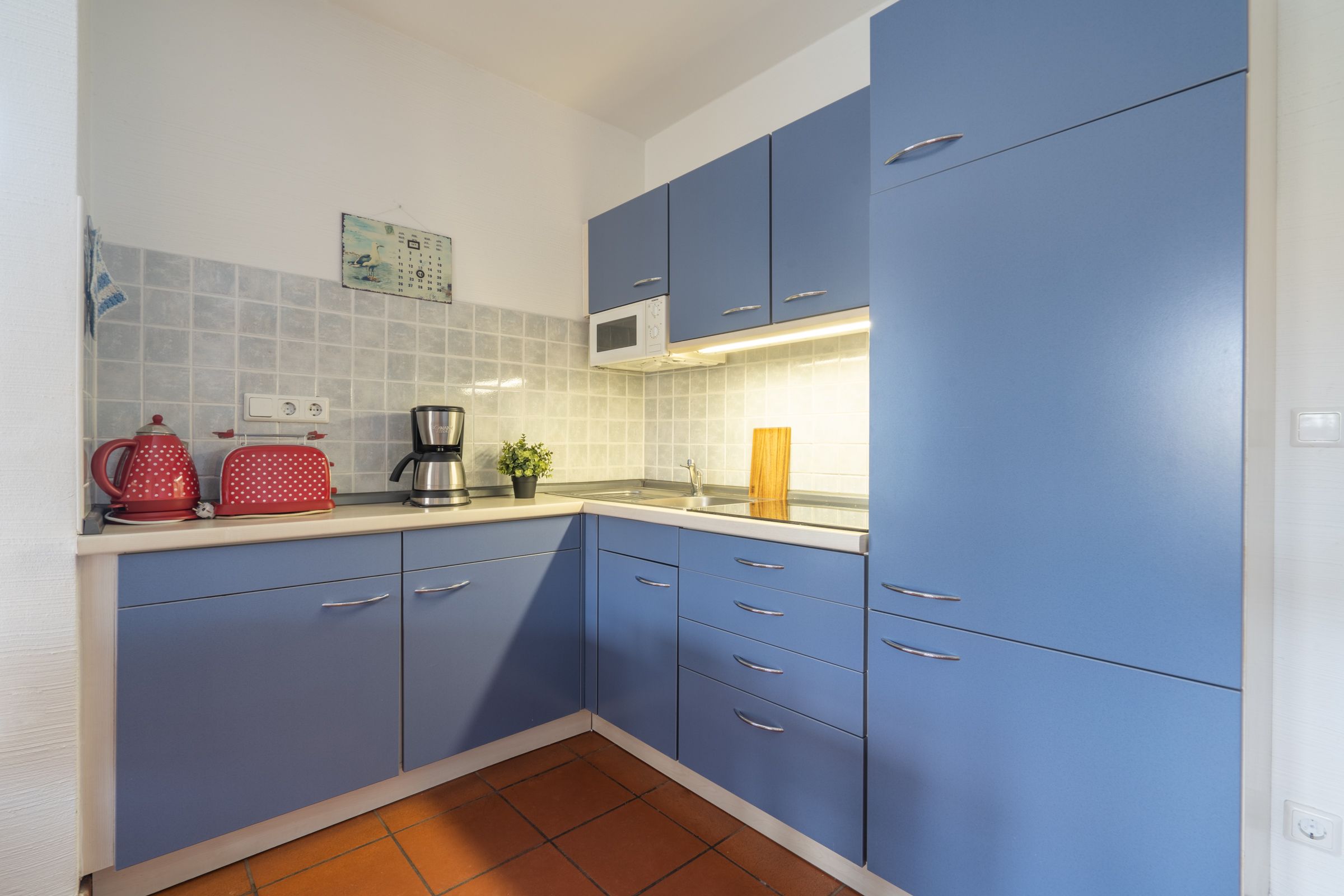 Feriendorf Rugana Komfort Ferienwohnung mit 1 Schlafzimmer und Terrasse (B11) Insel Rügen - Küche / Küchenzeile