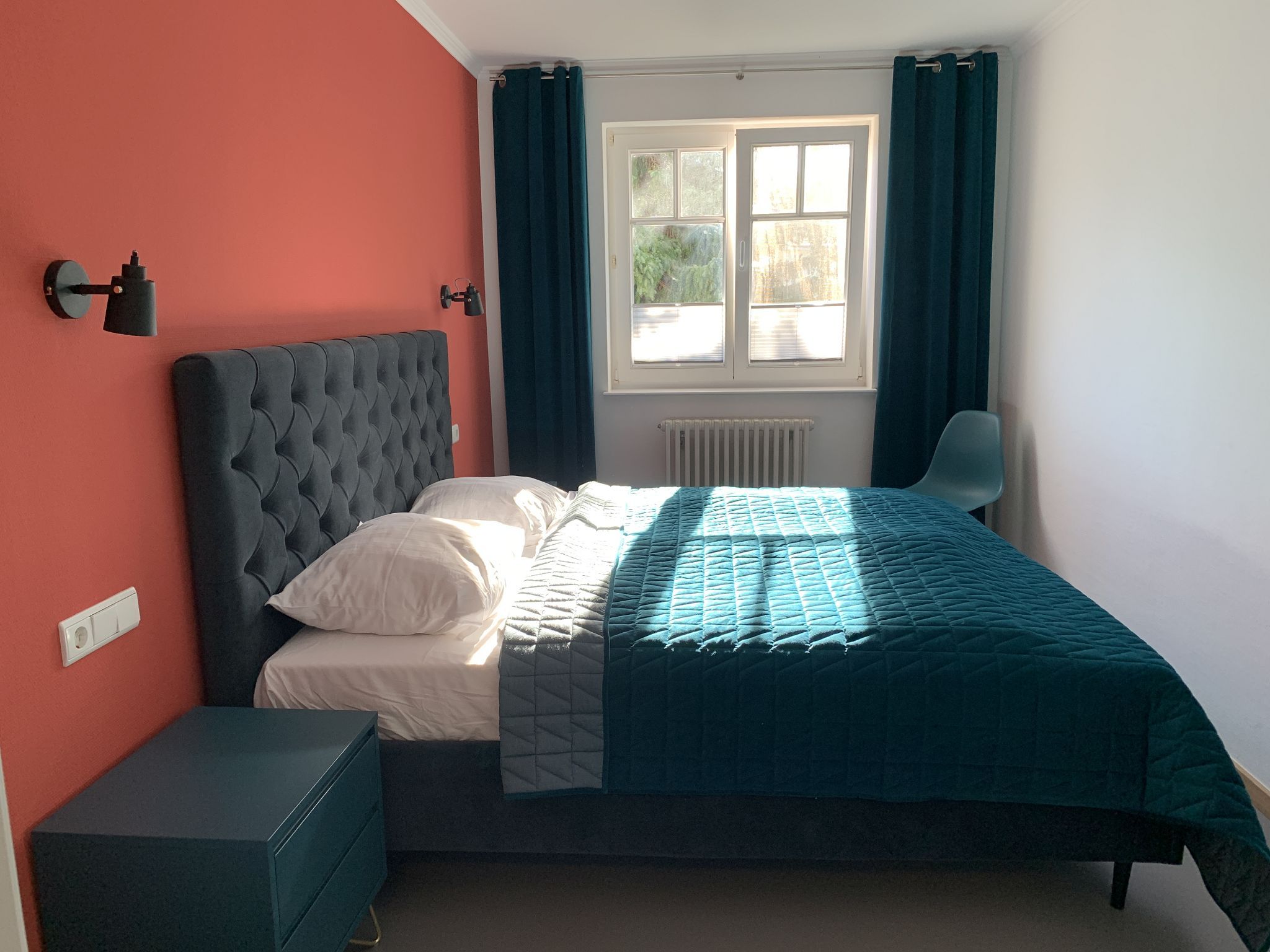 Dünenpark Binz Komfort Ferienwohnung mit 1 Schlafzimmer und Balkon im Obergeschoss (192) Insel Rügen - Schlafzimmer