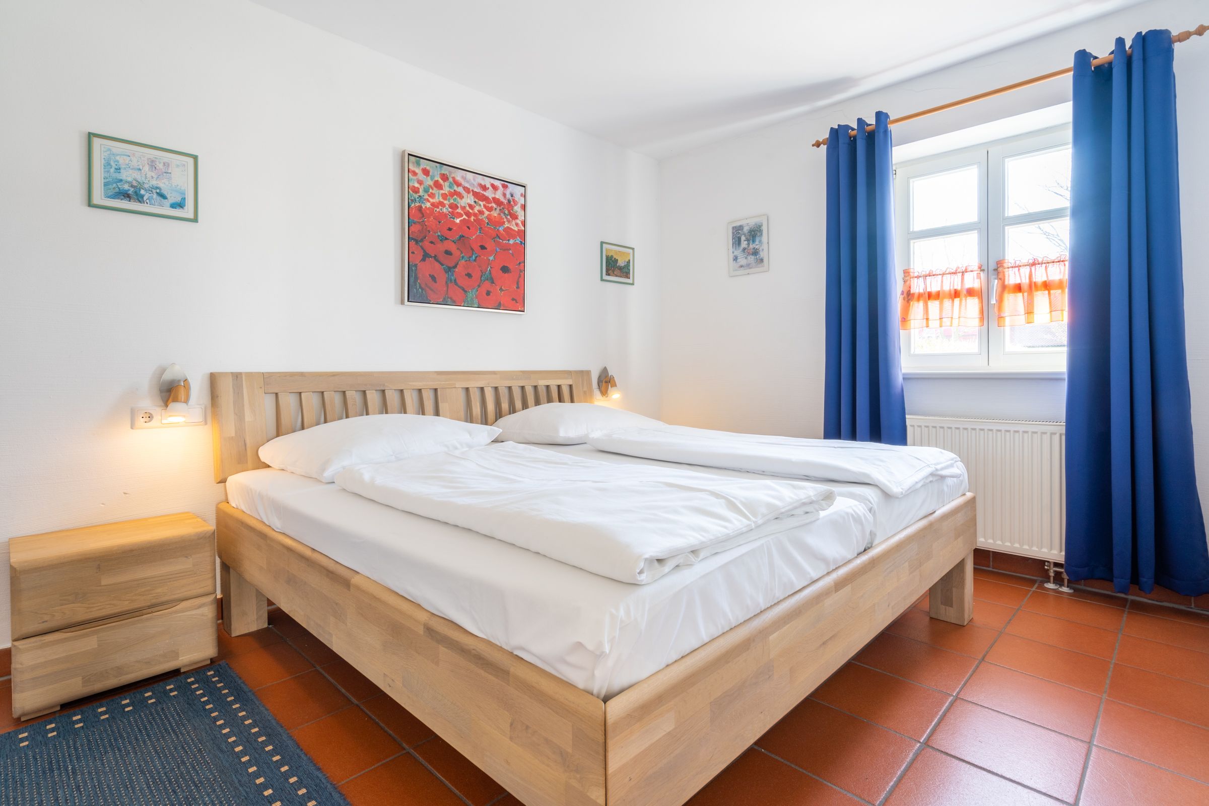 Feriendorf Rugana Komfort Ferienwohnung mit 1 Schlafzimmer und Terrasse (B29) Insel Rügen - Schlafzimmer