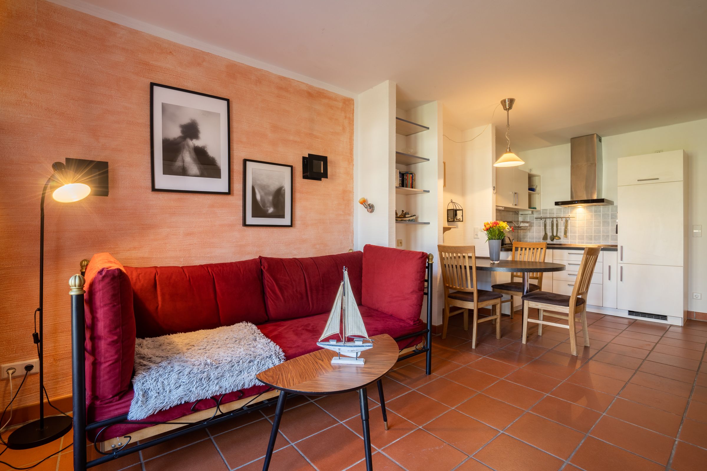 Feriendorf Rugana Komfort 1-Raum Ferienwohnung mit Terrasse (C37) Insel Rügen - Wohnzimmer