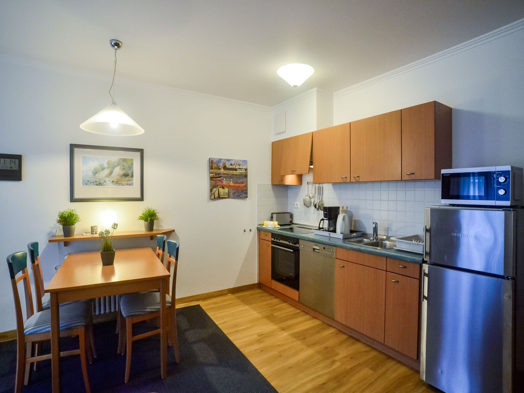 Dünenpark Binz Komfort Ferienwohnung mit 1 Schlafzimmer und Terrasse im Erdgeschoss (075) Insel Rügen - Küche / Küchenzeile