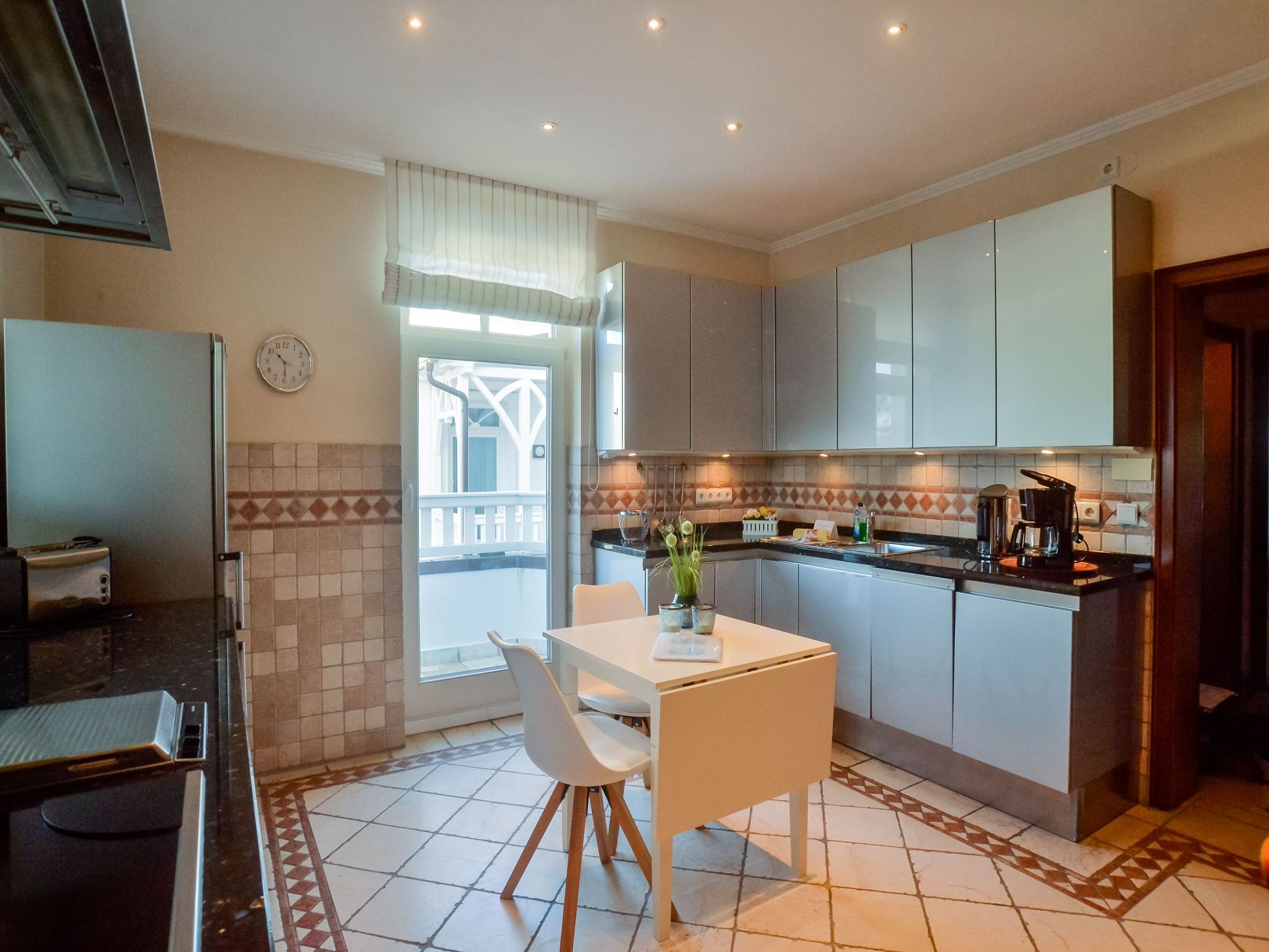 Strandvillen Binz Ferienwohnung mit Meerblick, 1 Schlafzimmer und Balkon (SV/618) Insel Rügen - Küche / Küchenzeile