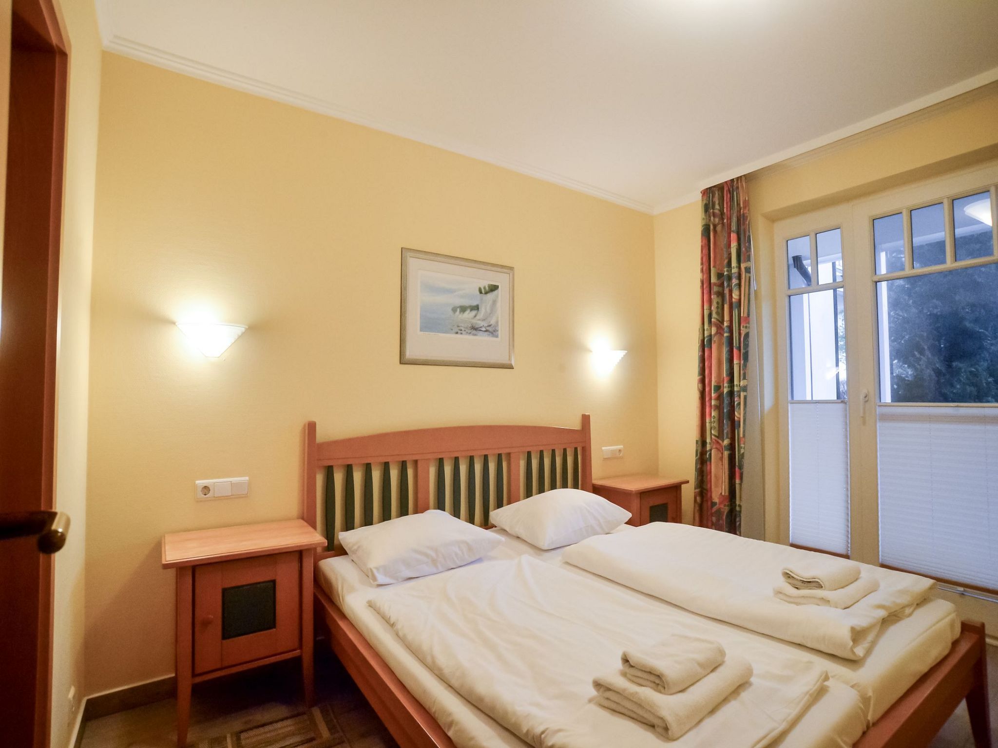 Dünenpark Binz Komfort Ferienwohnung mit 2 Schlafzimmern und Terrasse im Erdgeschoss (064) Insel Rügen - Schlafzimmer