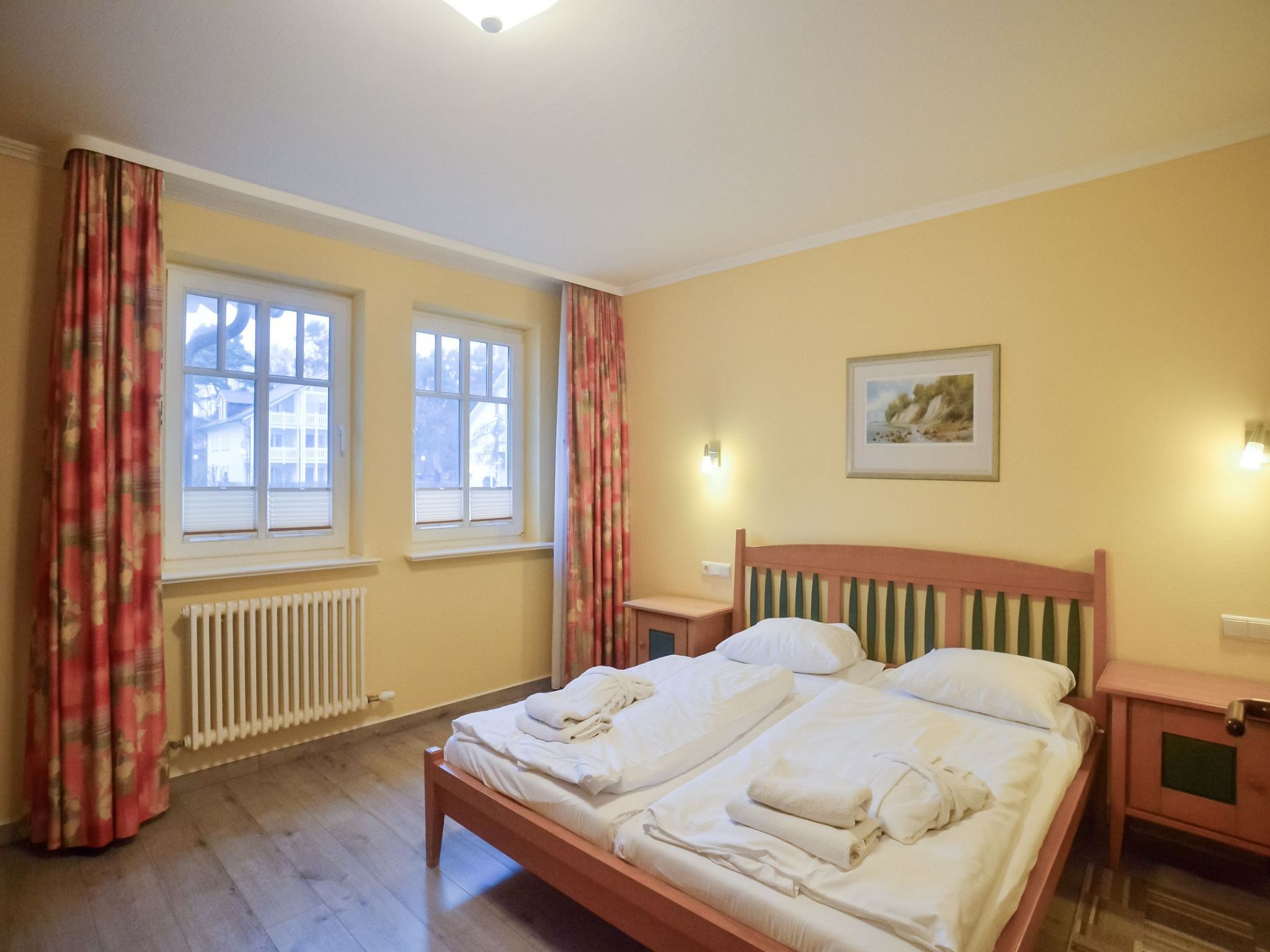 Dünenpark Binz Komfort Ferienwohnung mit 2 Schlafzimmern und Terrasse im Erdgeschoss (064) Insel Rügen - Schlafzimmer
