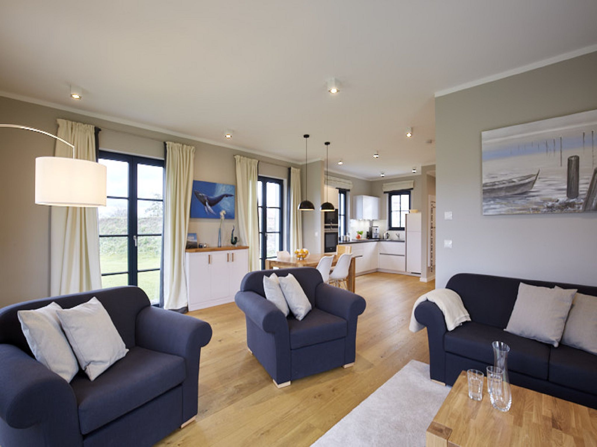 Superior Reetdachvilla mit 2 Schlafzimmern (F01) - Wohnzimmer