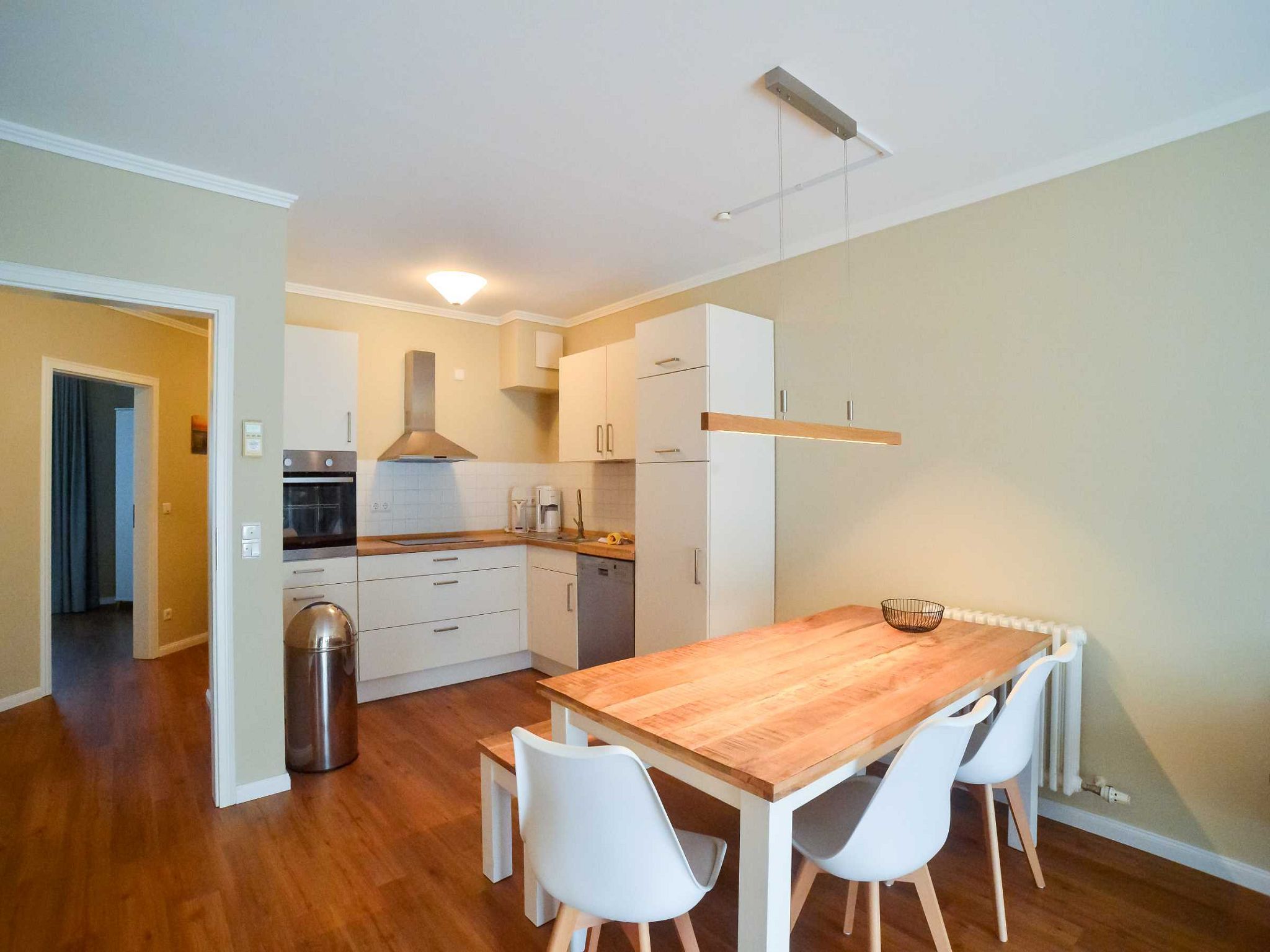 Dünenpark Binz Komfortplus Ferienwohnung mit 2 Schlafzimmern und Terrasse (187) Insel Rügen - Küche / Küchenzeile