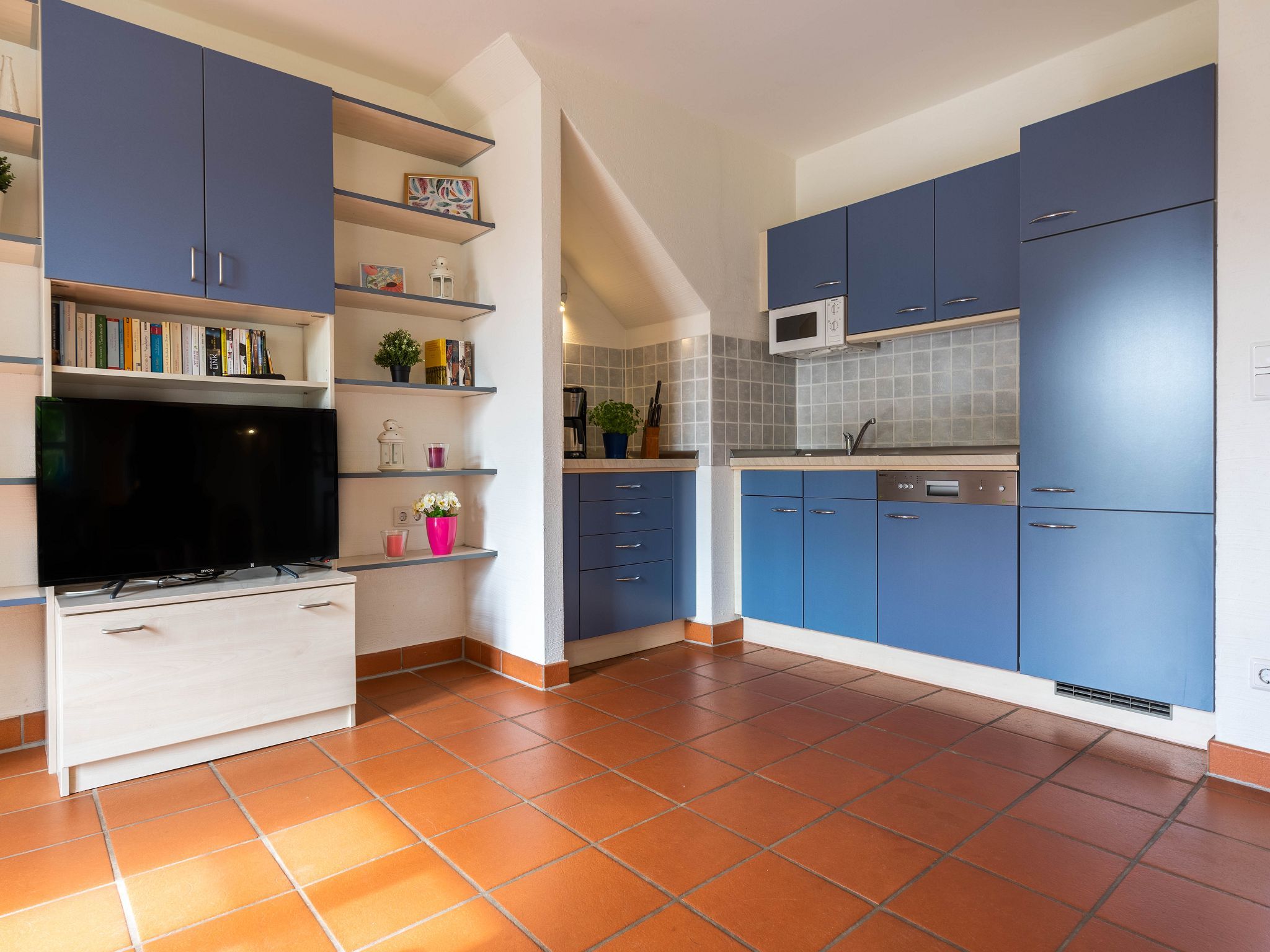 Feriendorf Rugana Klassik Ferienwohnung mit 1 Schlafzimmern und Terrasse (C33) Insel Rügen - Küche / Küchenzeile