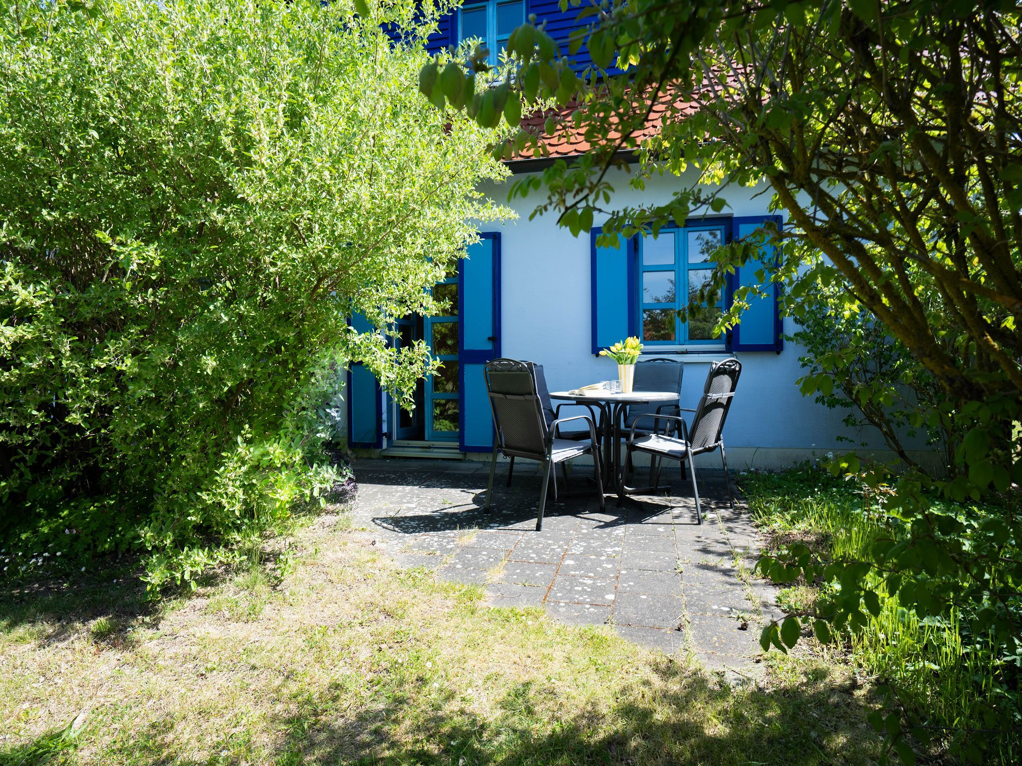 Feriendorf Rugana Komfort Ferienwohnung mit 1 Schlafzimmer und Terrasse (A55) Insel Rügen - Terrasse