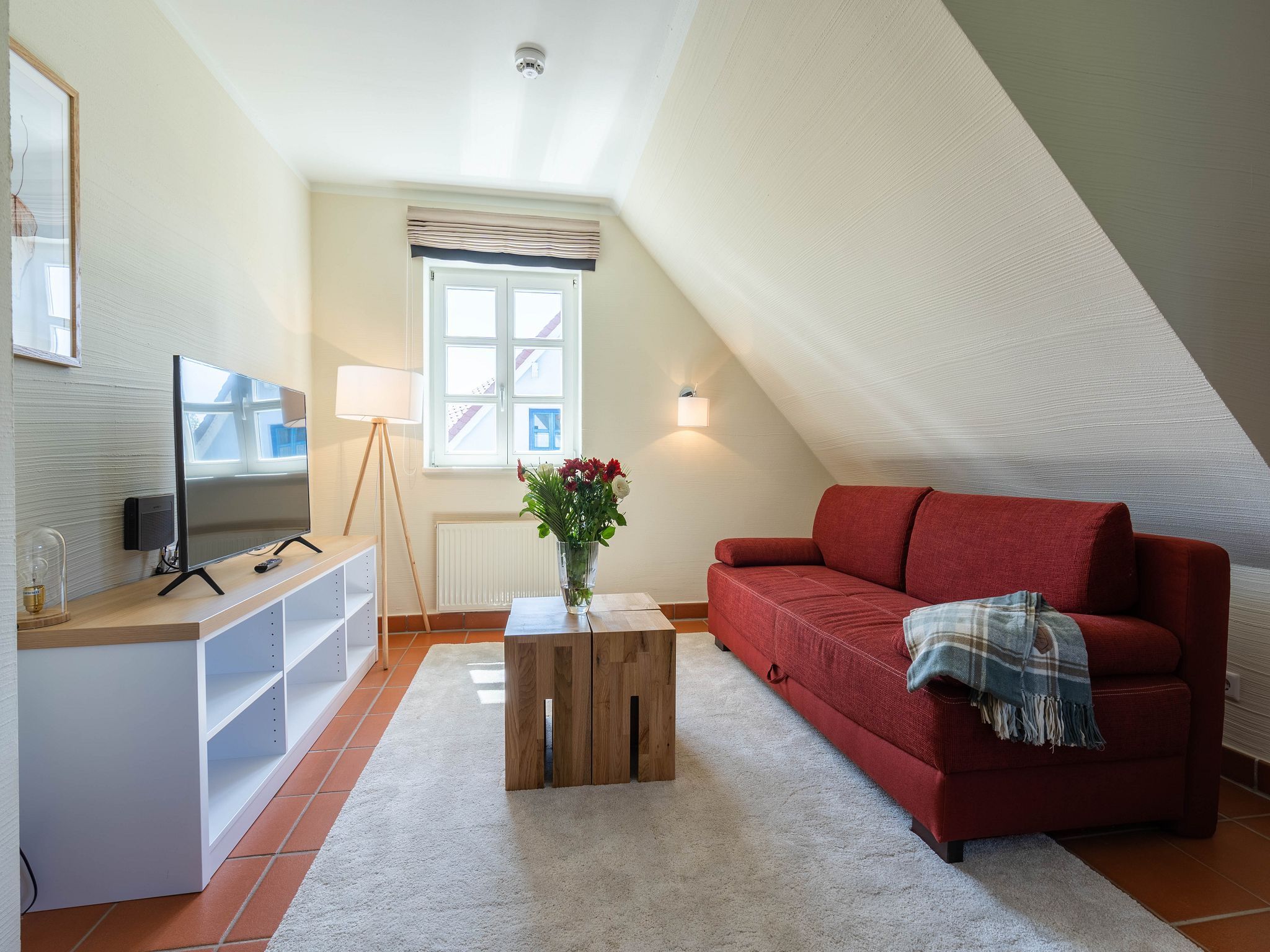 Feriendorf Rugana Klassik Ferienwohnung mit 1 Schlafzimmer (A54) Insel Rügen - Wohnzimmer
