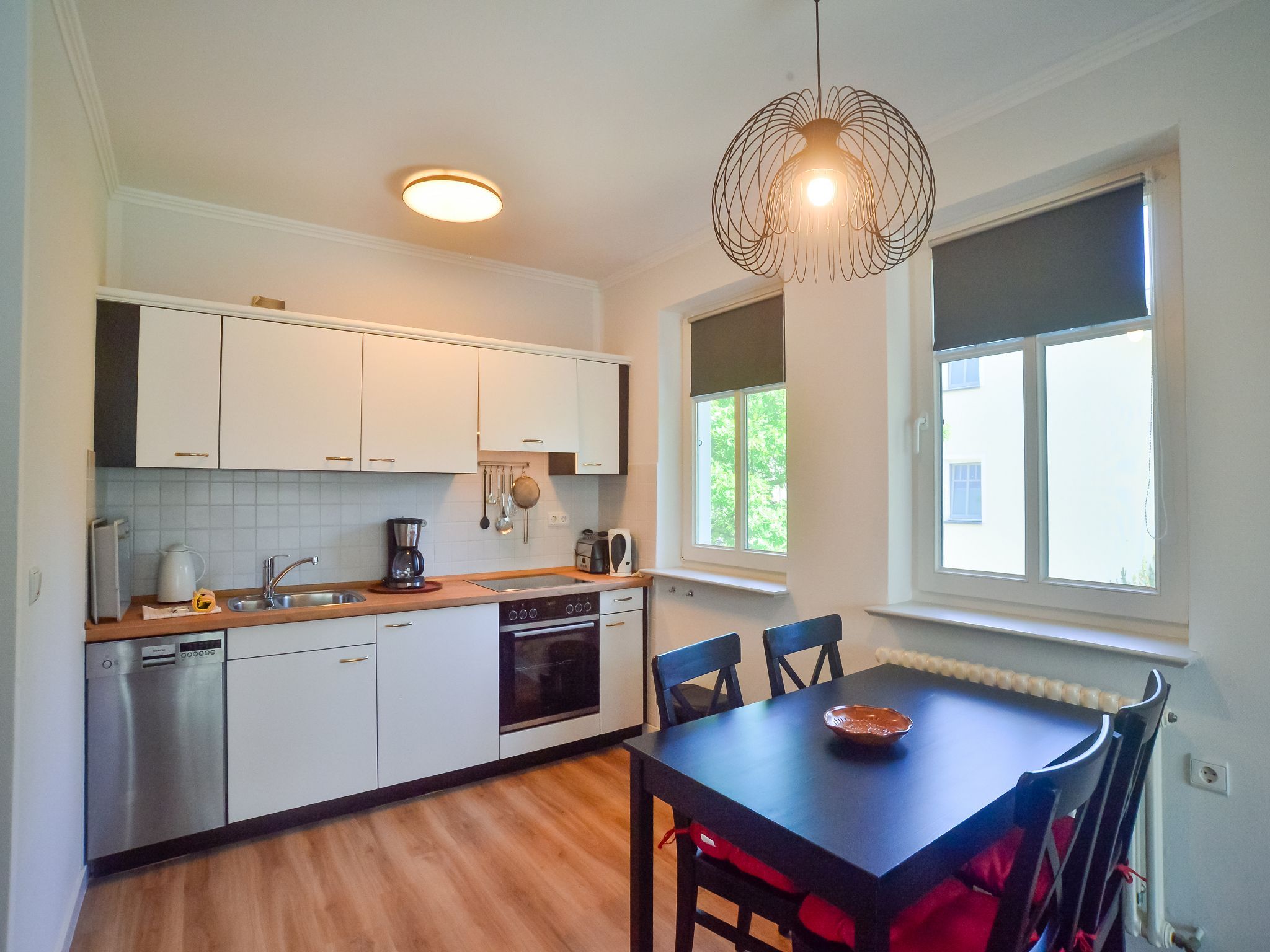 Dünenpark Binz Komfort Ferienwohnung mit 1 Schlafzimmer und Balkon im Obergeschoss (216) Insel Rügen - Küche / Küchenzeile