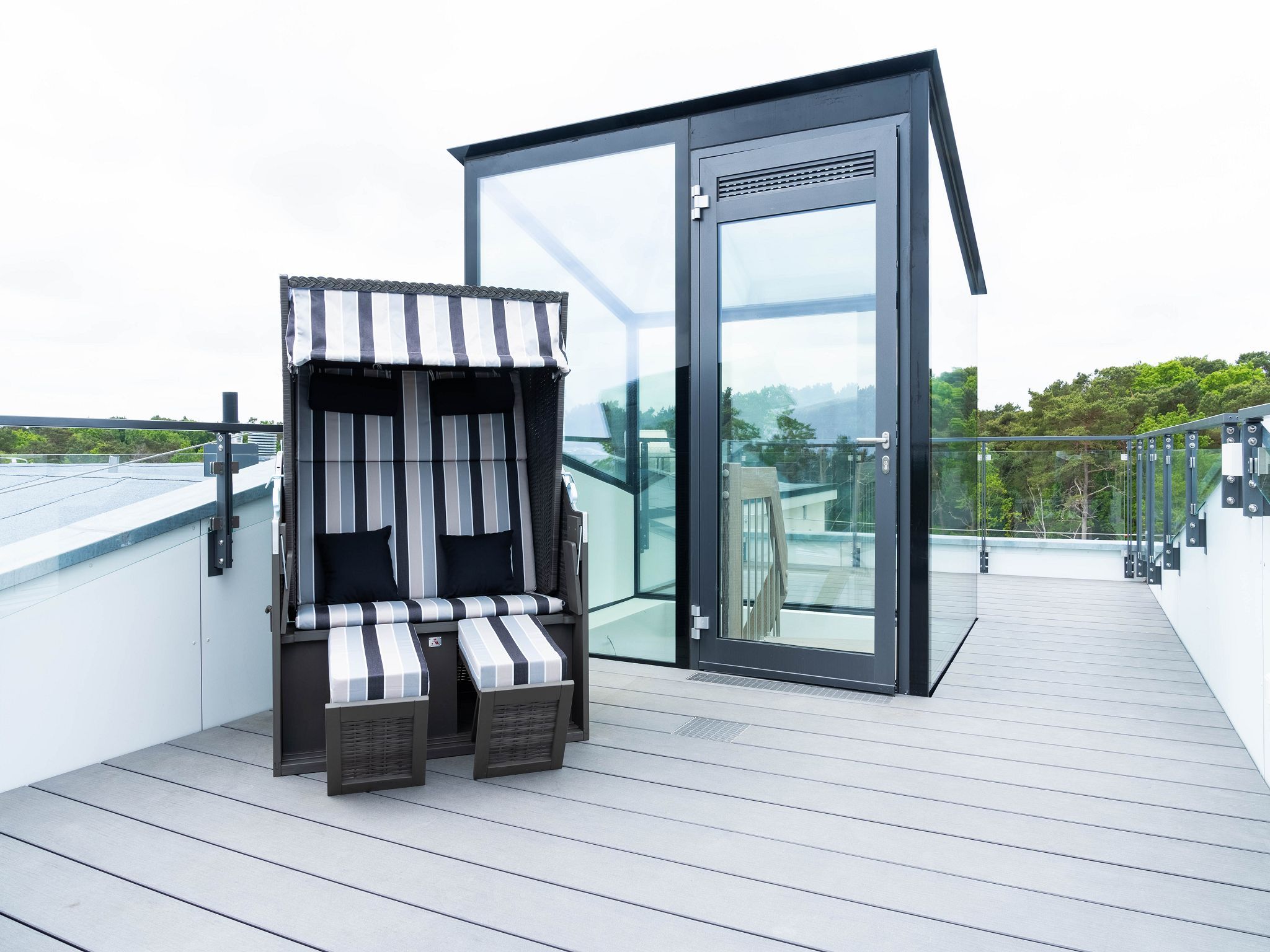 Dünenresidenz Prora SkySuite mit Meerblick und Dachterrasse, 2 Schlafzimmer (B3/5.2) Insel Rügen - Dekoratives Detail