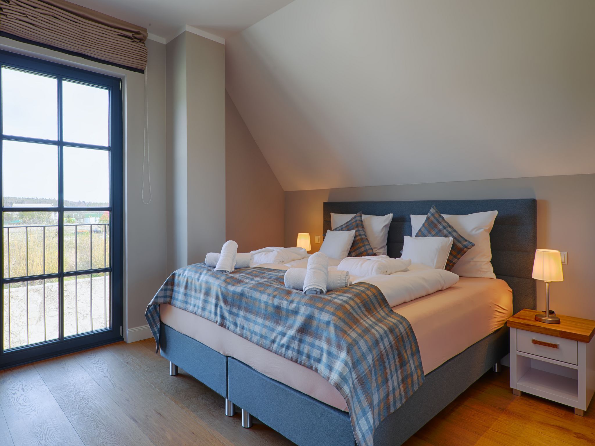 Premium Reetdachvilla mit 3 Schlafzimmern, Sauna und Kamin (F26) - Schlafzimmer