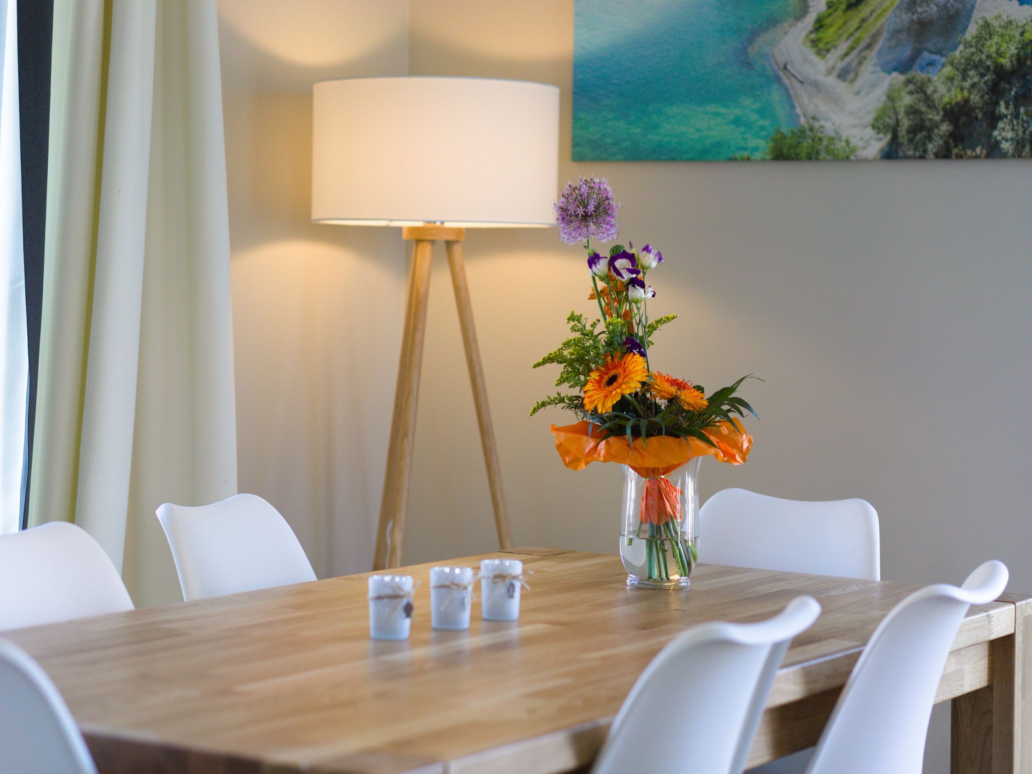 Premium Reetdachvilla mit 3 Schlafzimmern, Sauna und Kamin (F26) - Wohnzimmer