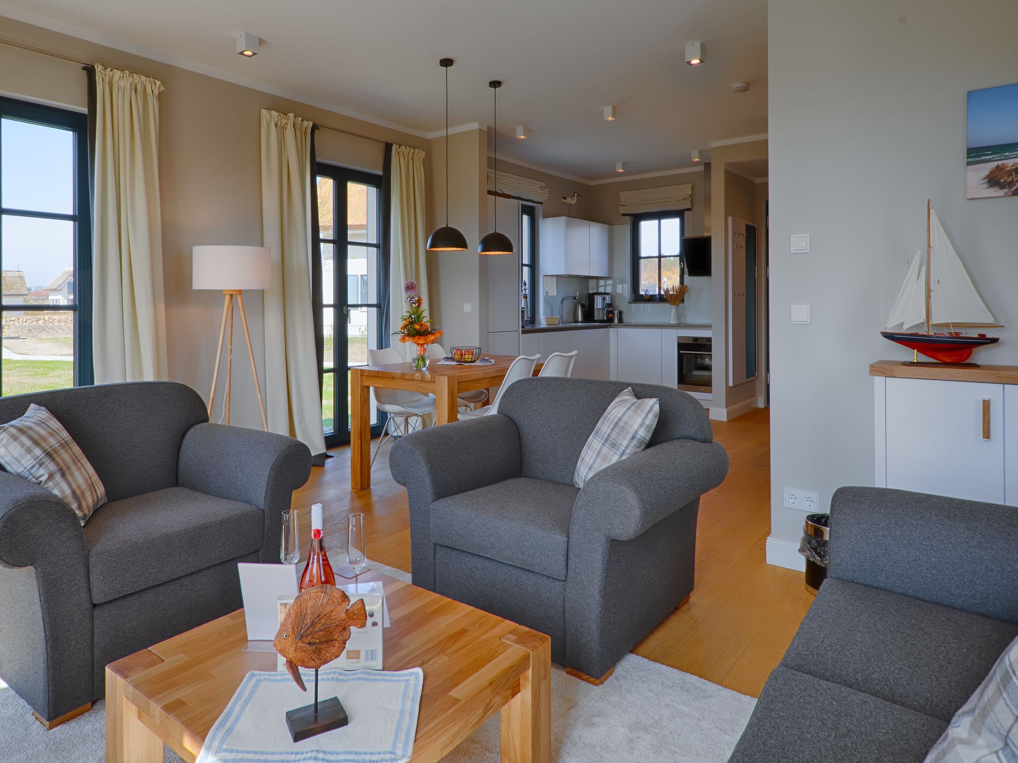 Superior Reetdachvilla mit 2 Schlafzimmern (F24) - Wohnzimmer