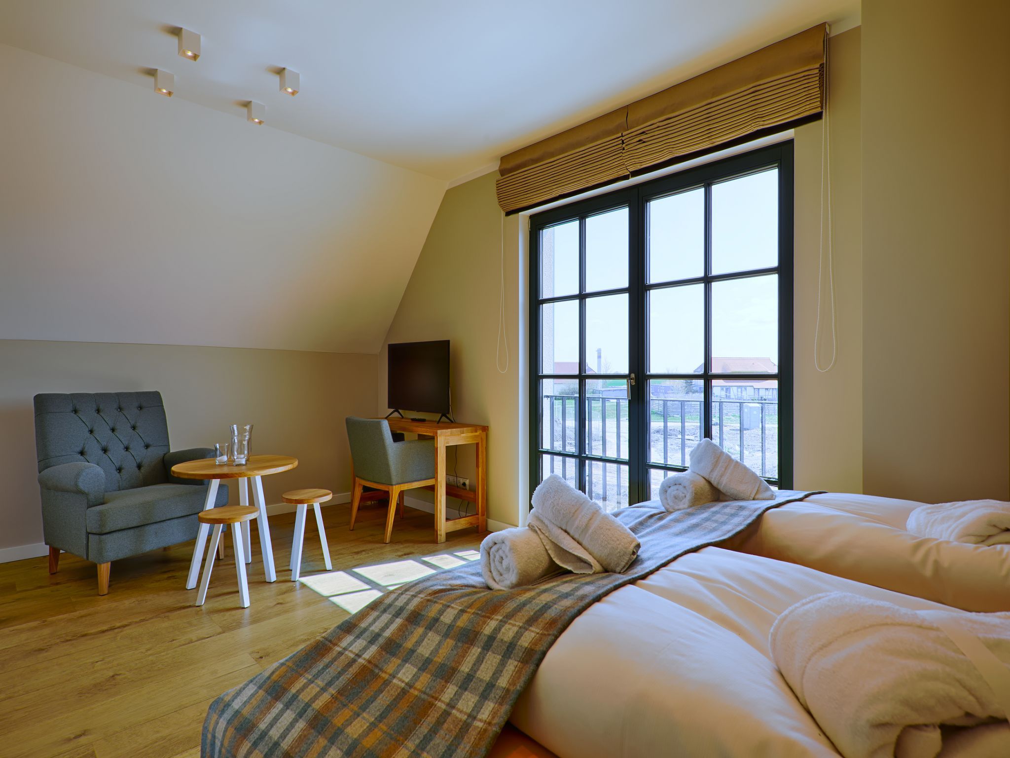 Premium Reetdachvilla mit 3 Schlafzimmern, Sauna und Kamin (F23) - Schlafzimmer