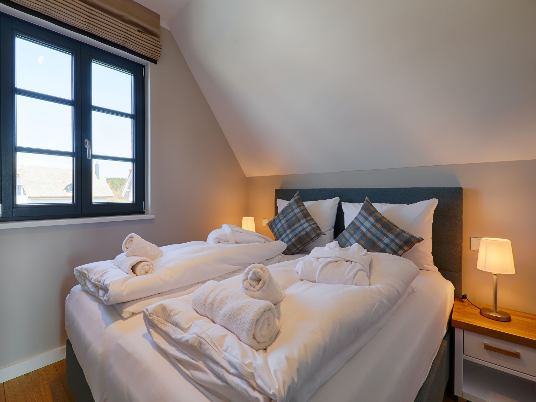 Premium Reetdachvilla mit 3 Schlafzimmern, Sauna und Kamin (F23) - Schlafzimmer