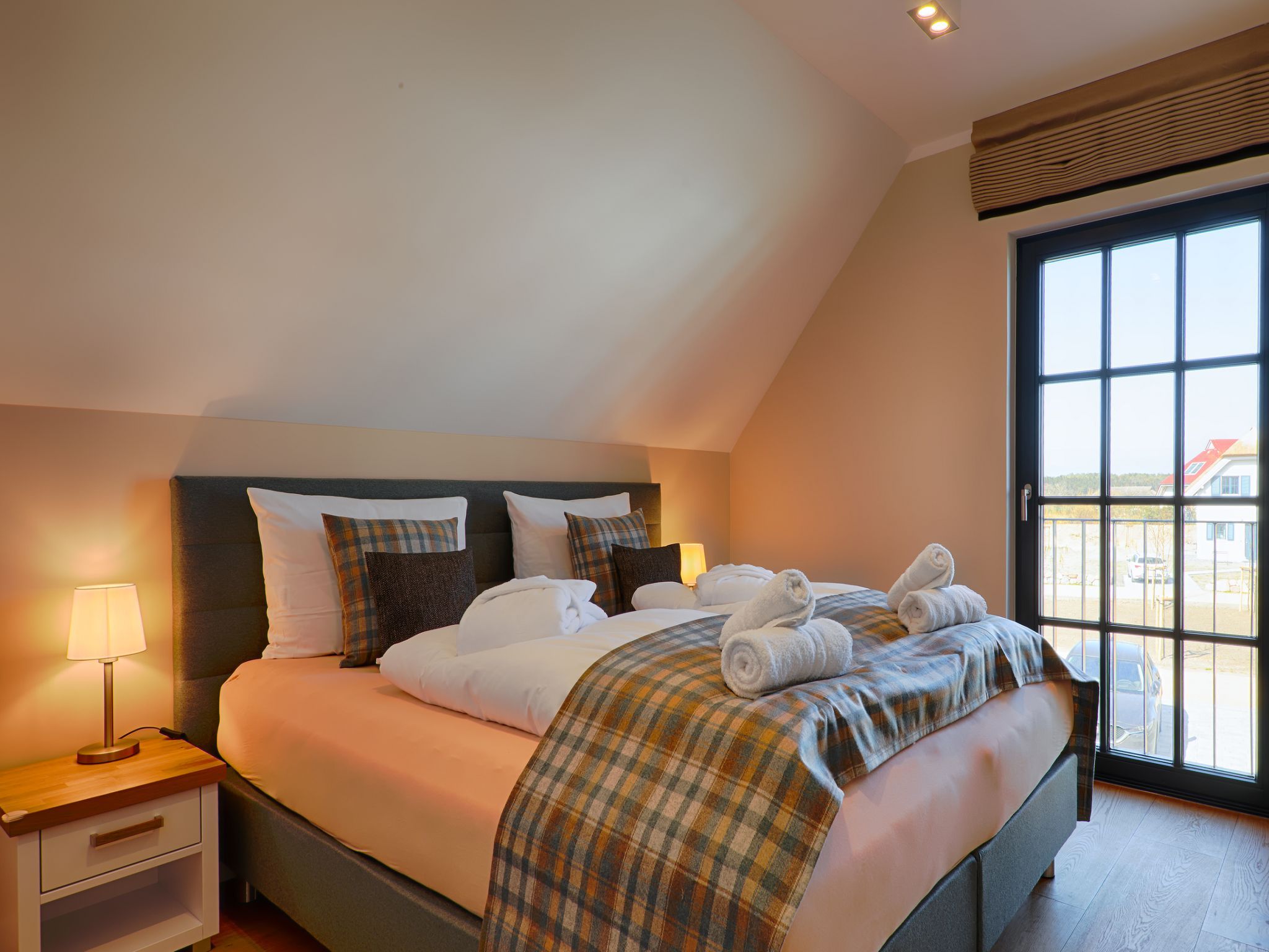 Luxus Reetdachvilla mit 3 Schlafzimmern, Sauna und Kamin (F20) - Schlafzimmer