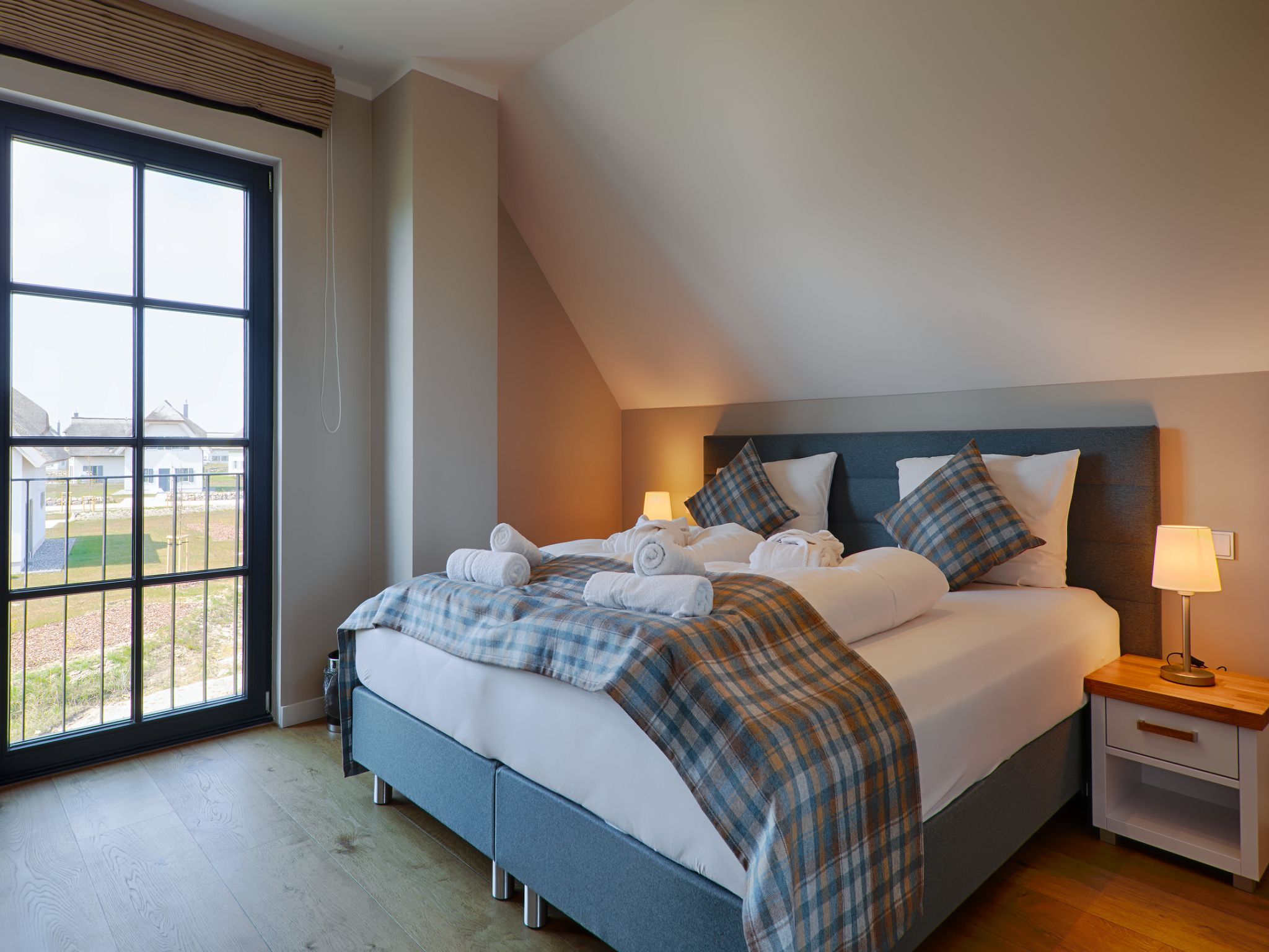 Premium Reetdachvilla mit 3 Schlafzimmern, Sauna und Kamin (F19) - Schlafzimmer