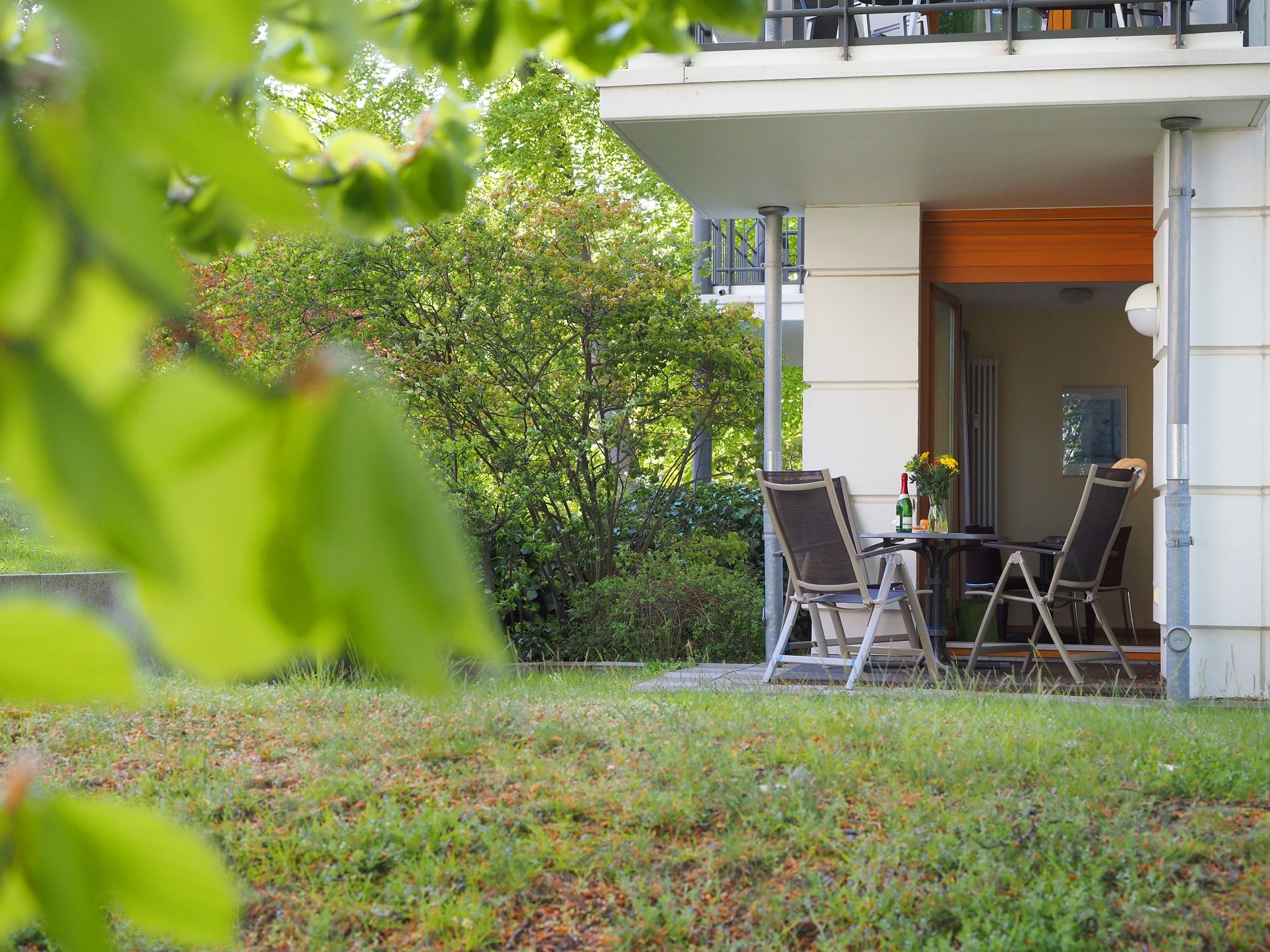 Kaiservillen Heringsdorf Ferienwohnung mit 1 Schlafzimmer und Terrasse (D102) Insel Usedom - Terrasse