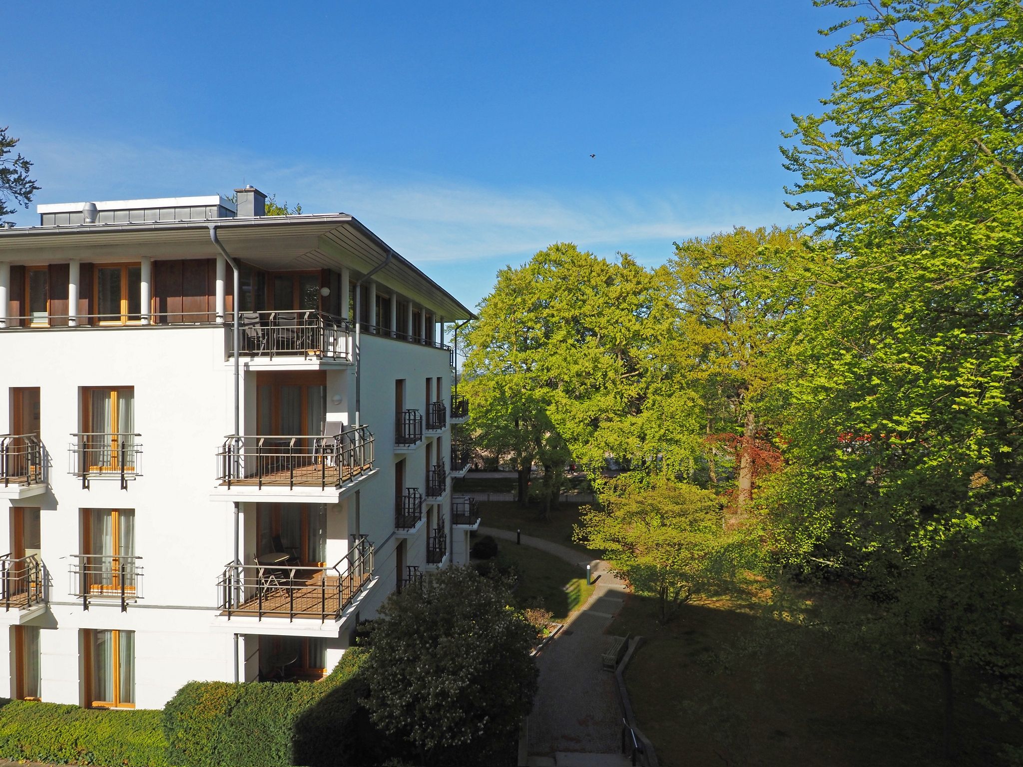 Kaiservillen Heringsdorf Ferienwohnung mit 1 Schlafzimmer und Balkon (D121) Insel Usedom - Balkon