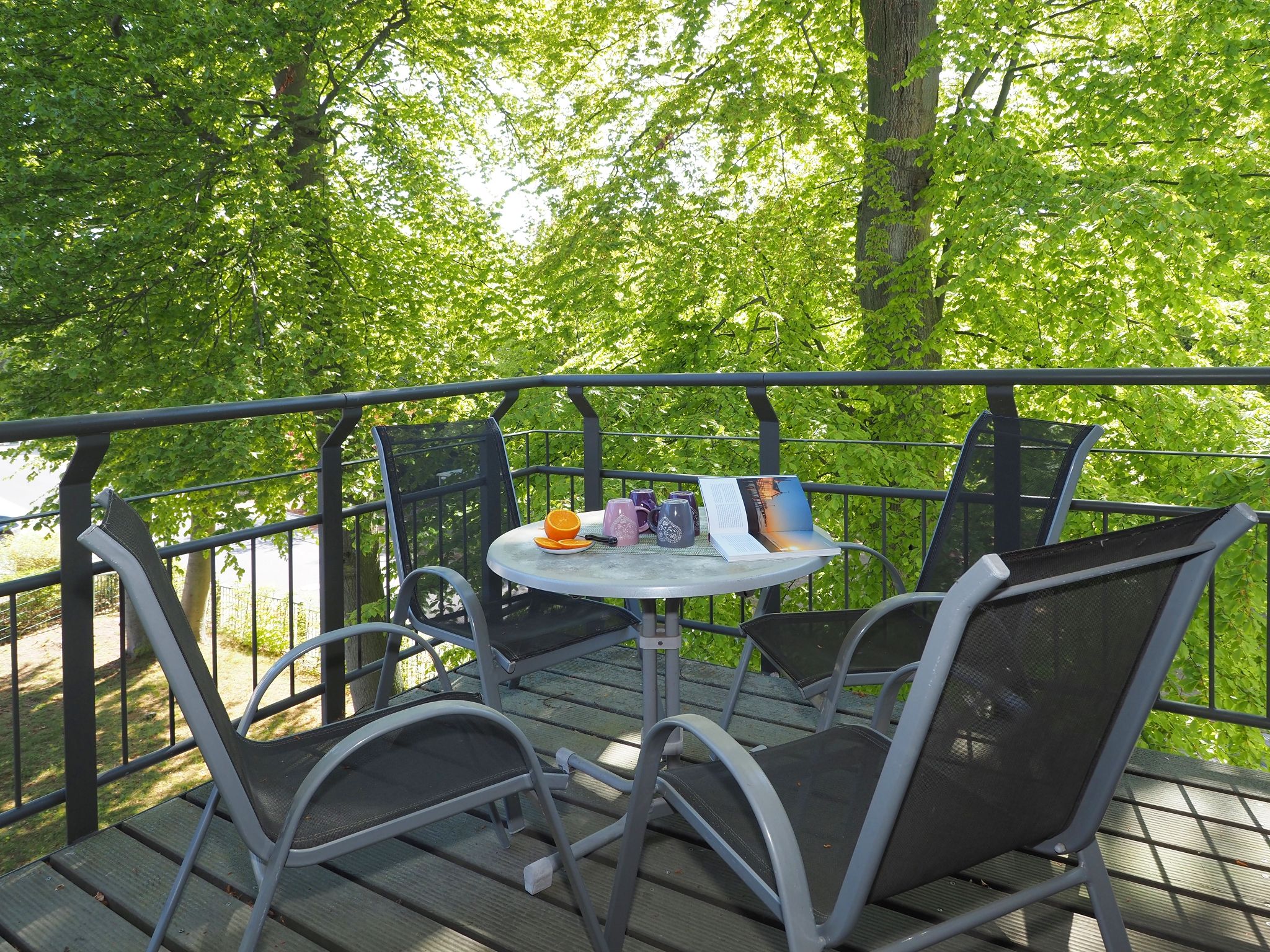 Kaiservillen Heringsdorf Ferienwohnung mit 1 Schlafzimmer und Balkon (D124) Insel Usedom - Balkon