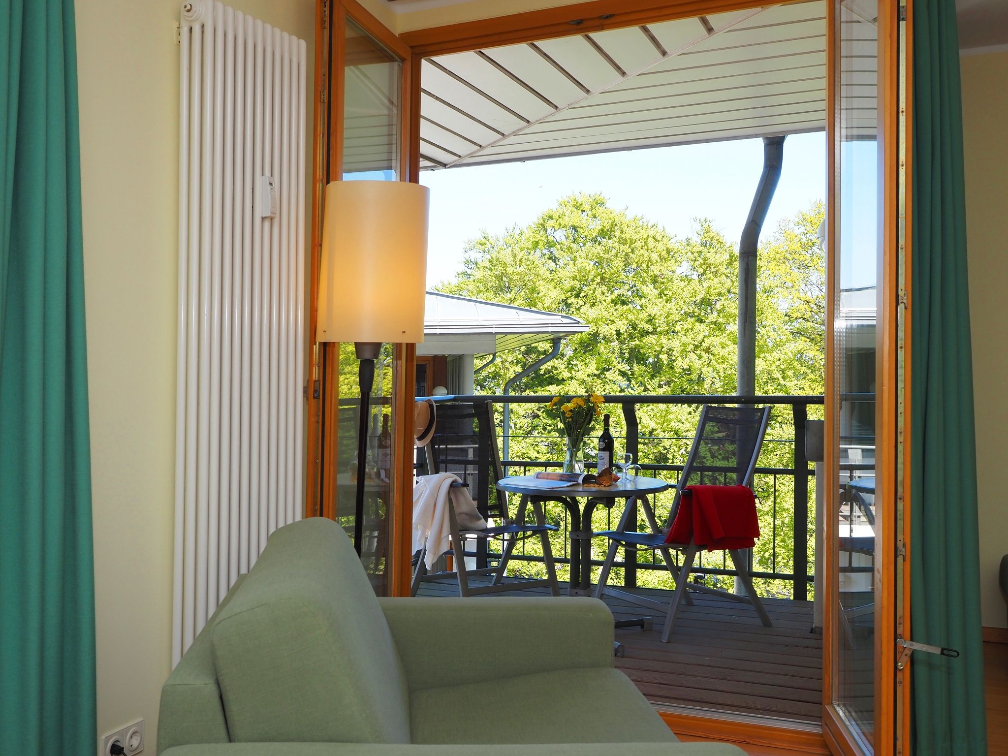 Kaiservillen Heringsdorf Ferienwohnung mit 1 Schlafzimmer und Balkon (D131) Insel Usedom - Balkon