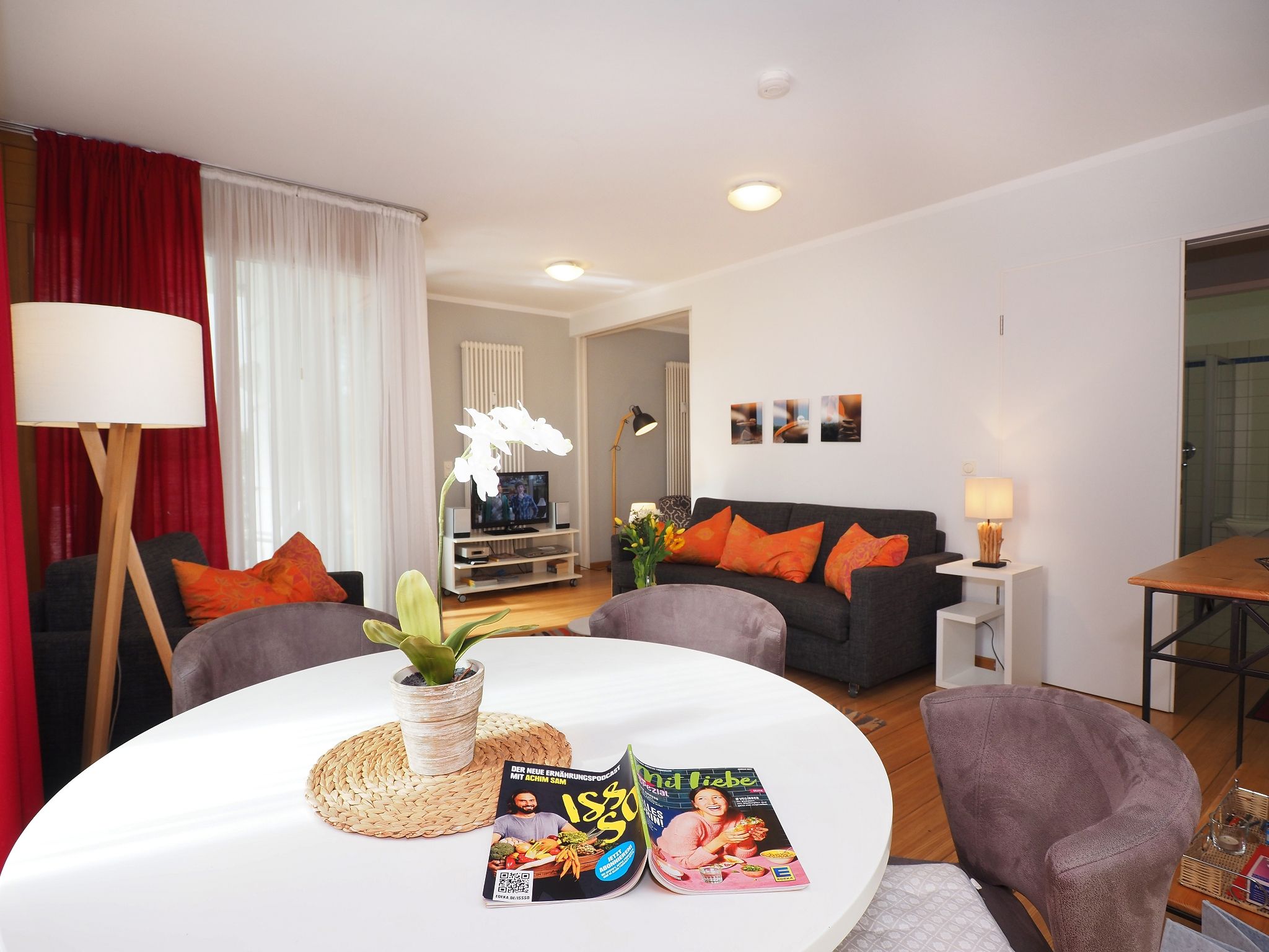 Kaiservillen Heringsdorf Ferienwohnung mit 1 Schlafzimmer und Terrasse (D201) Insel Usedom - Wohnzimmer